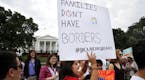 Juliana Torres, 16, center, of Baltimore, rallies in support of Deferred Action for Childhood Arrivals, known as DACA, outside of the White House, in 