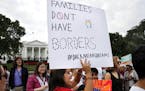 Juliana Torres, 16, center, of Baltimore, rallies in support of Deferred Action for Childhood Arrivals, known as DACA, outside of the White House, in 