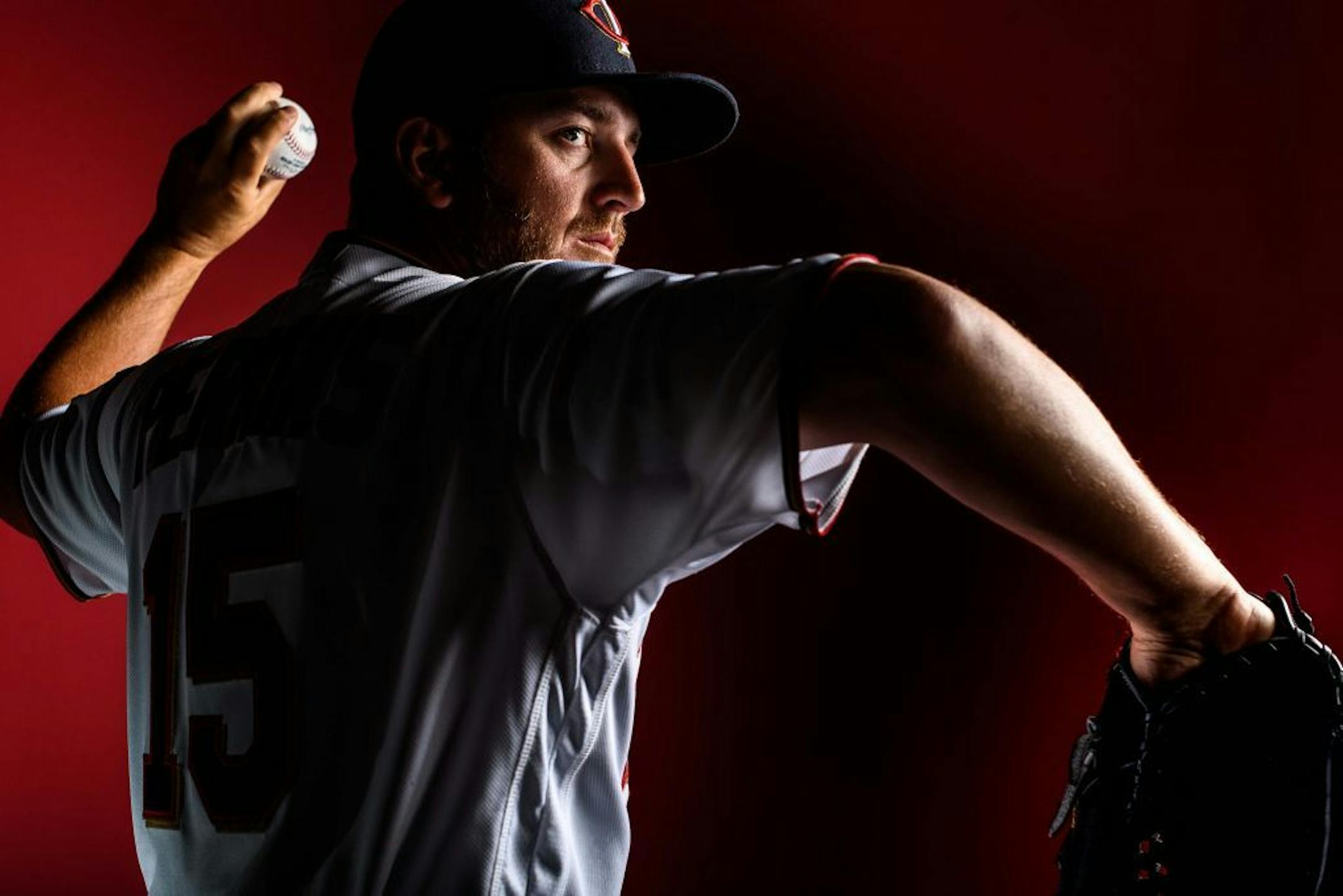 Twins pitcher Glen Perkins was photographed during photo day Thursday.