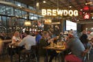 The tap room at BrewDog's 42-acre complex has a full menu, serving items such as chili chorizo pizza and cauliflower wings. (Terri Colby/Chicago Tribu