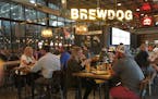 The tap room at BrewDog's 42-acre complex has a full menu, serving items such as chili chorizo pizza and cauliflower wings. (Terri Colby/Chicago Tribu