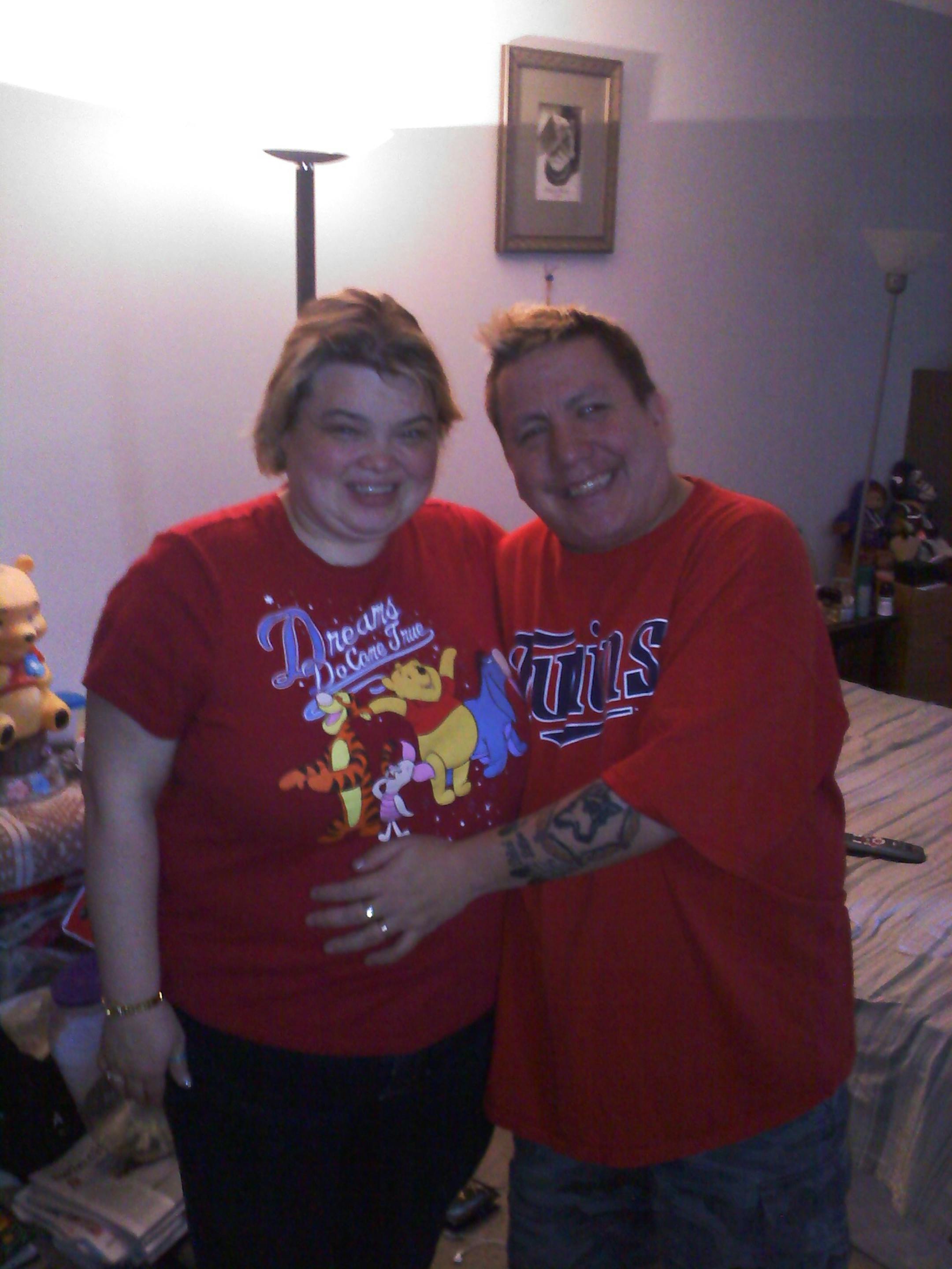 Hunter Sargent, 34, with wife, Holly, 33. "I'm always happy when my wife comes home," he says.