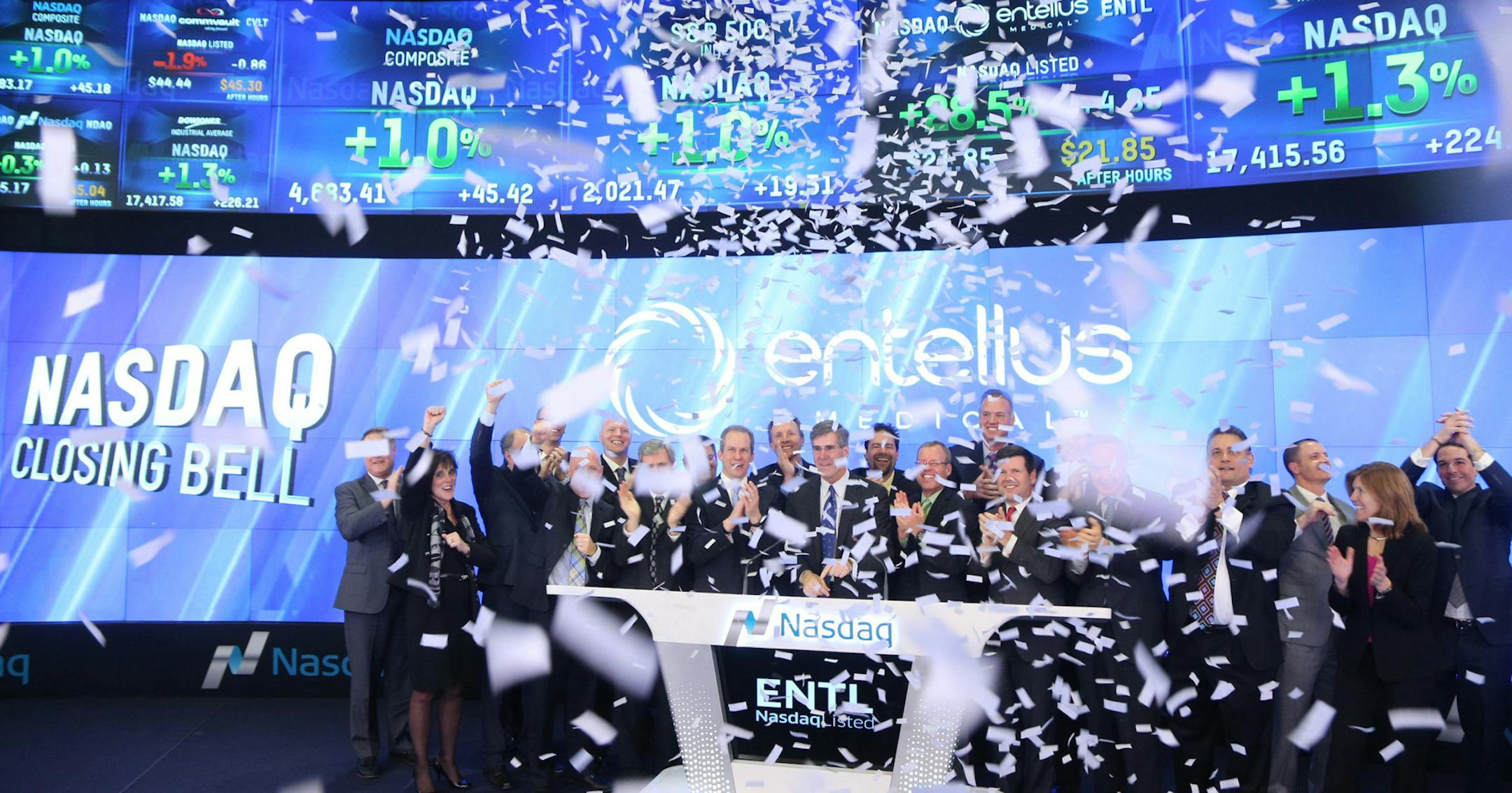 Entellus celebrates listing on the stock exchange - ST100 -