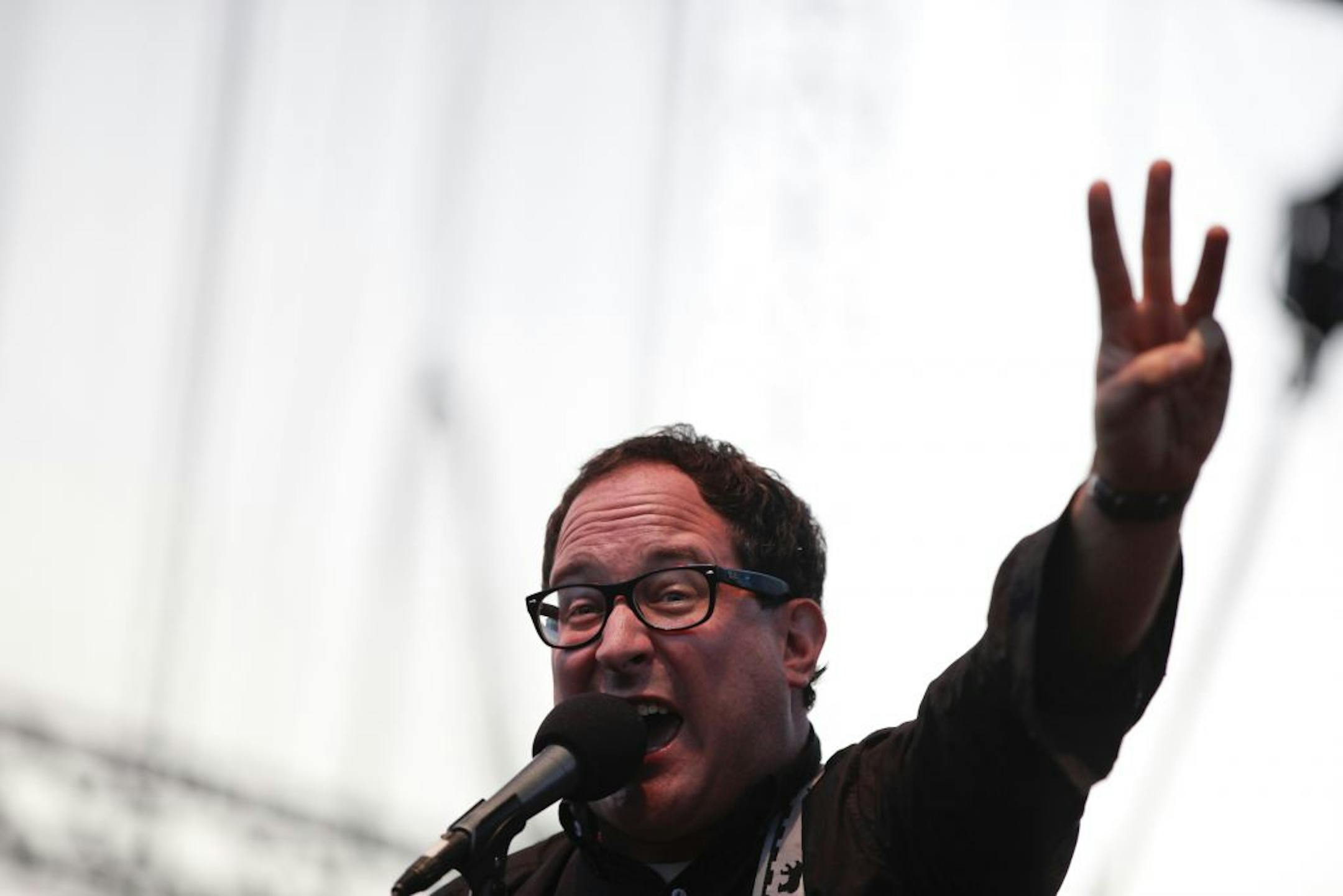The Hold Steady's Craig Finn at 2012's Rock the Garden concert in Minneapolis.