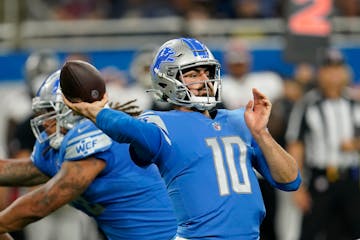 Quarterback David Blough started five games in three seasons with the Lions.