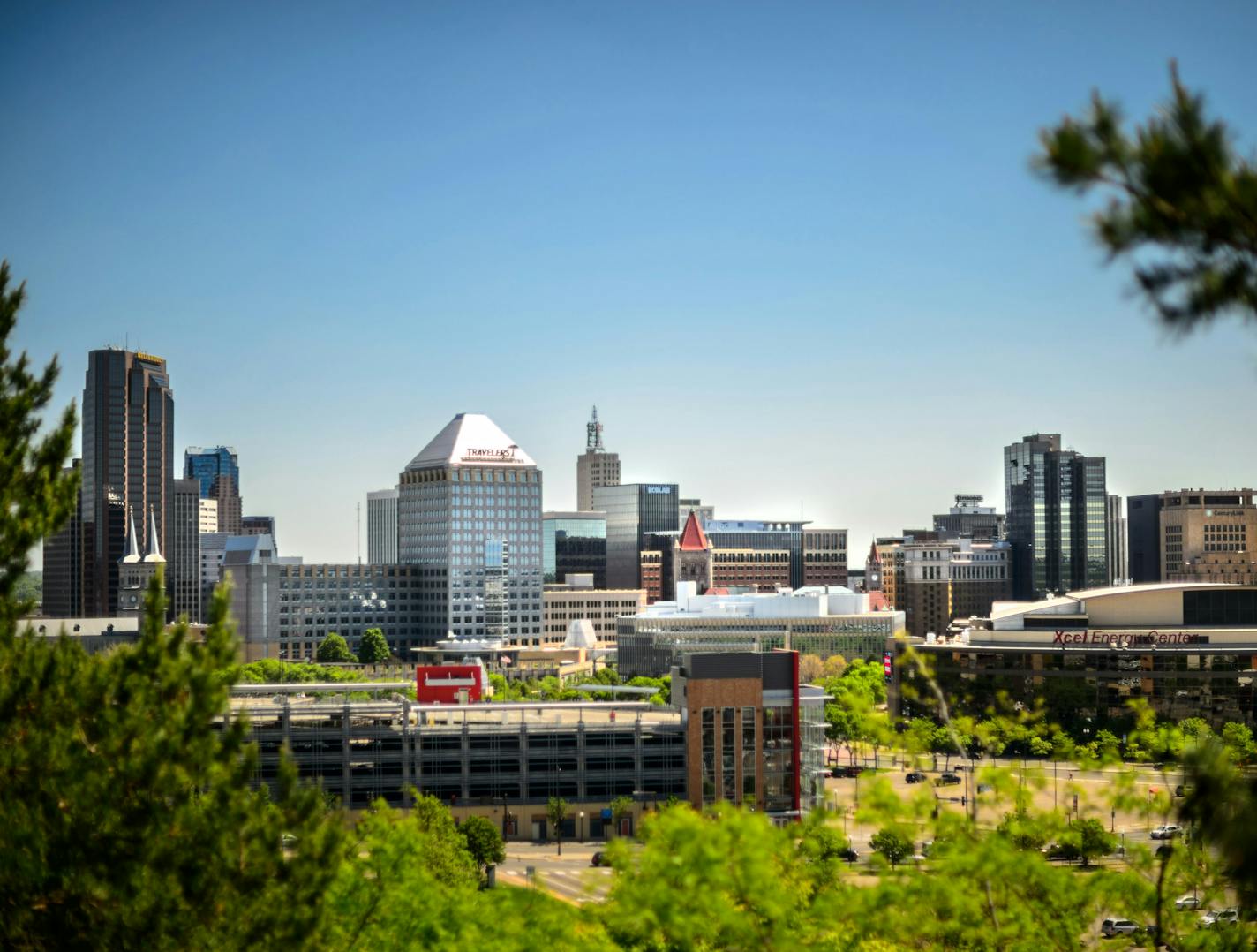 The St. Paul skyline. Seen from Cathedral of St. Paul. ] GLEN STUBBE * gstubbe@startribune.com , Thursday, May 21, 2015