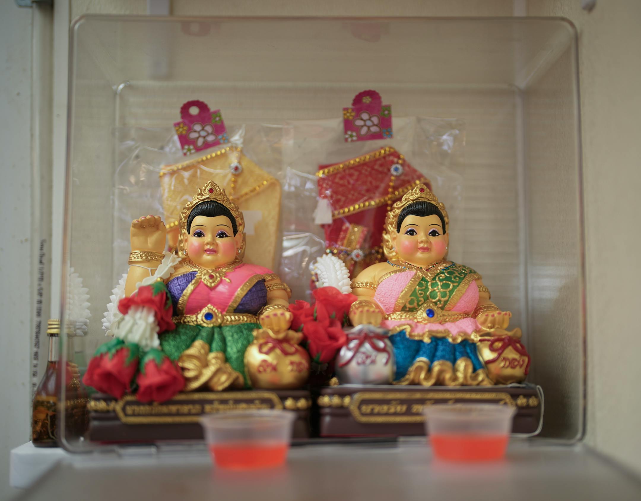 A shrine created by chef Lynn Her in a corner of Thai Cafe in St. Paul.