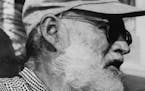 Fishing friends - American author Ernest Hemingway (left) and Cuban Prime Minister Fidel Castro, who often went fishing together in Cuba, chat in Hava