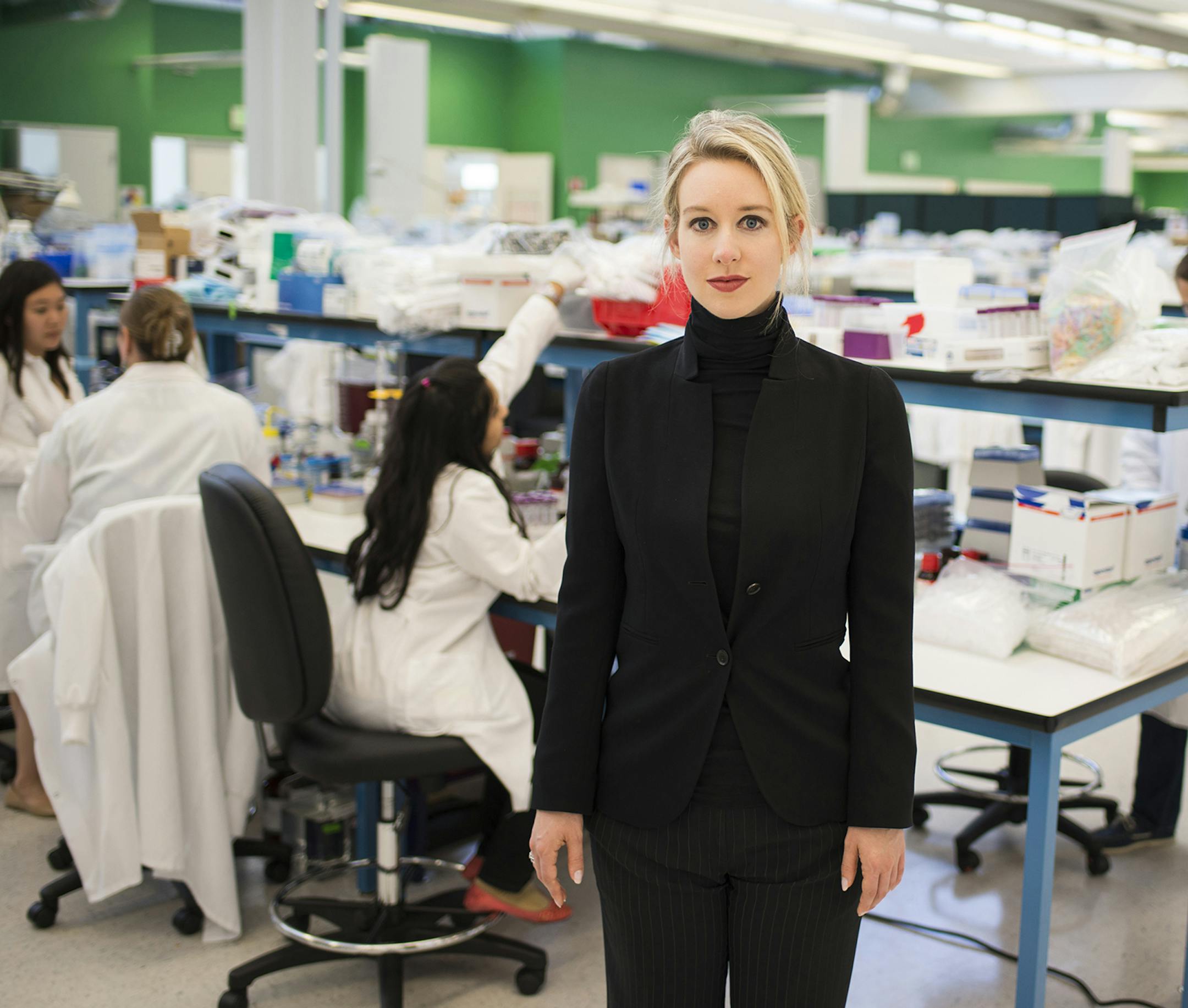 Elizabeth Holmes of Theranos in "The Inventor: Out For Blood in Silicon Valley."