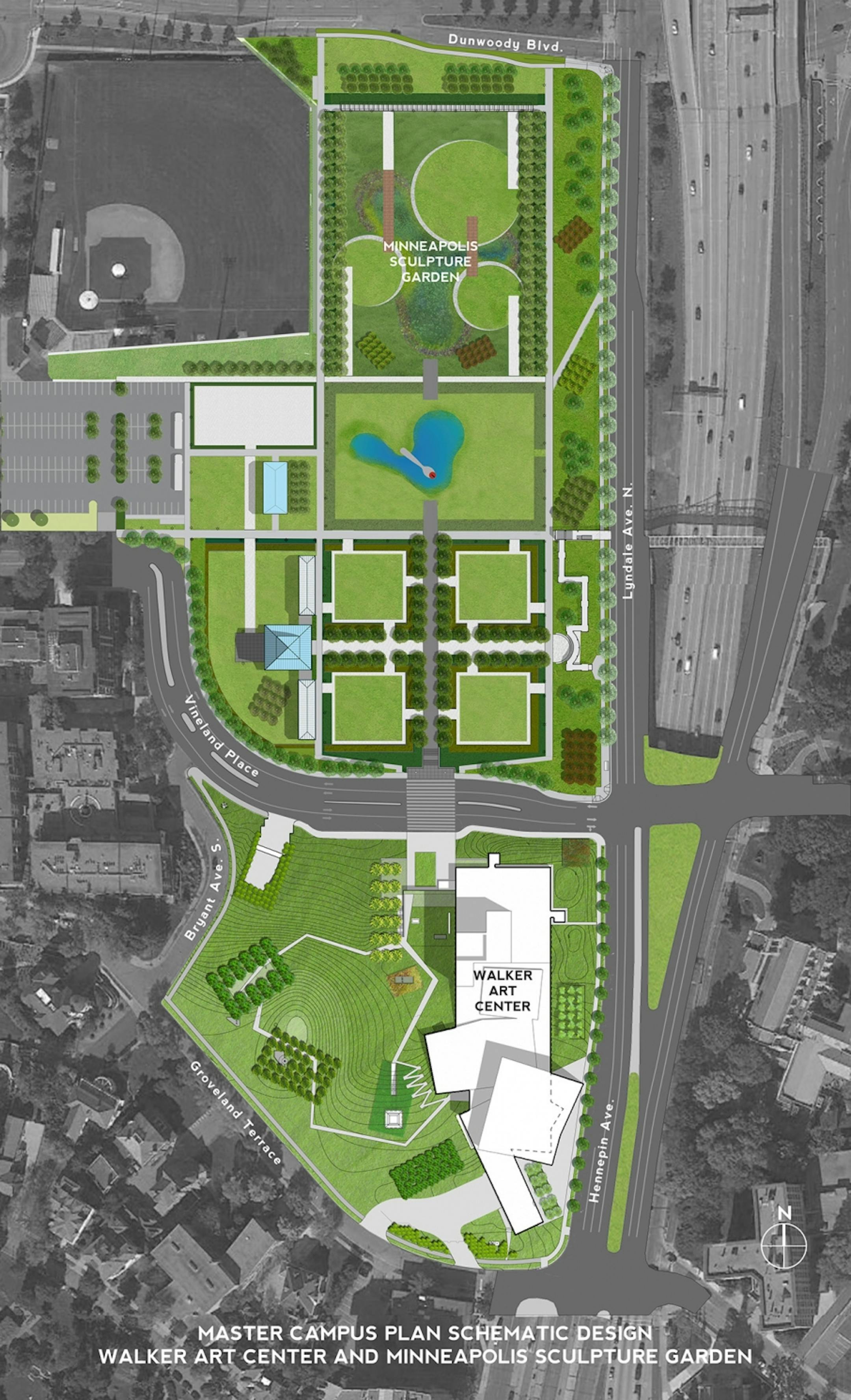 The Walker's landscaping plans are designed to dovetail with renovations of the Minneapolis Sculpture Garden on which construction is expected to start this summer.