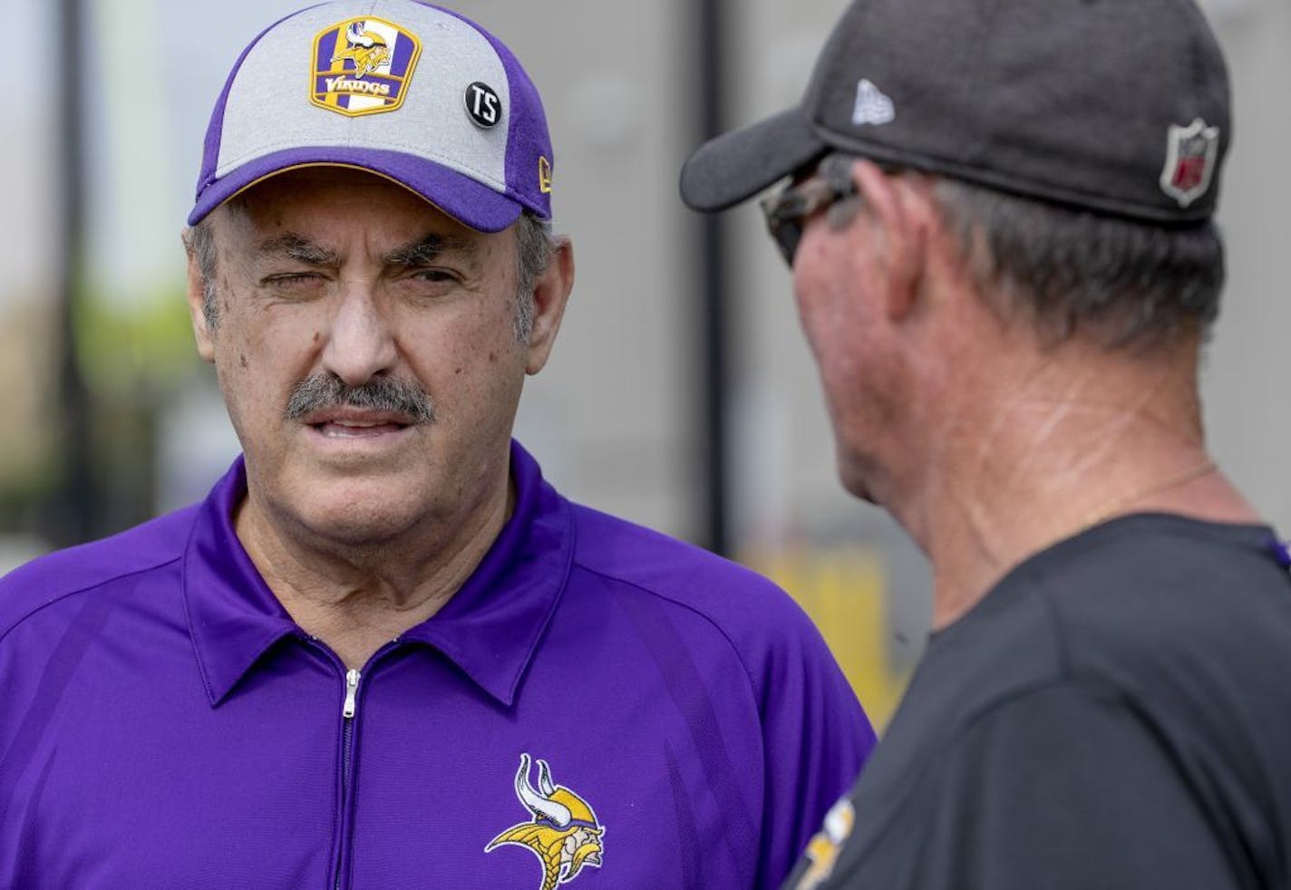 Minnesota Vikings owner Zygi Wilf and head coach Mike Zimmer.