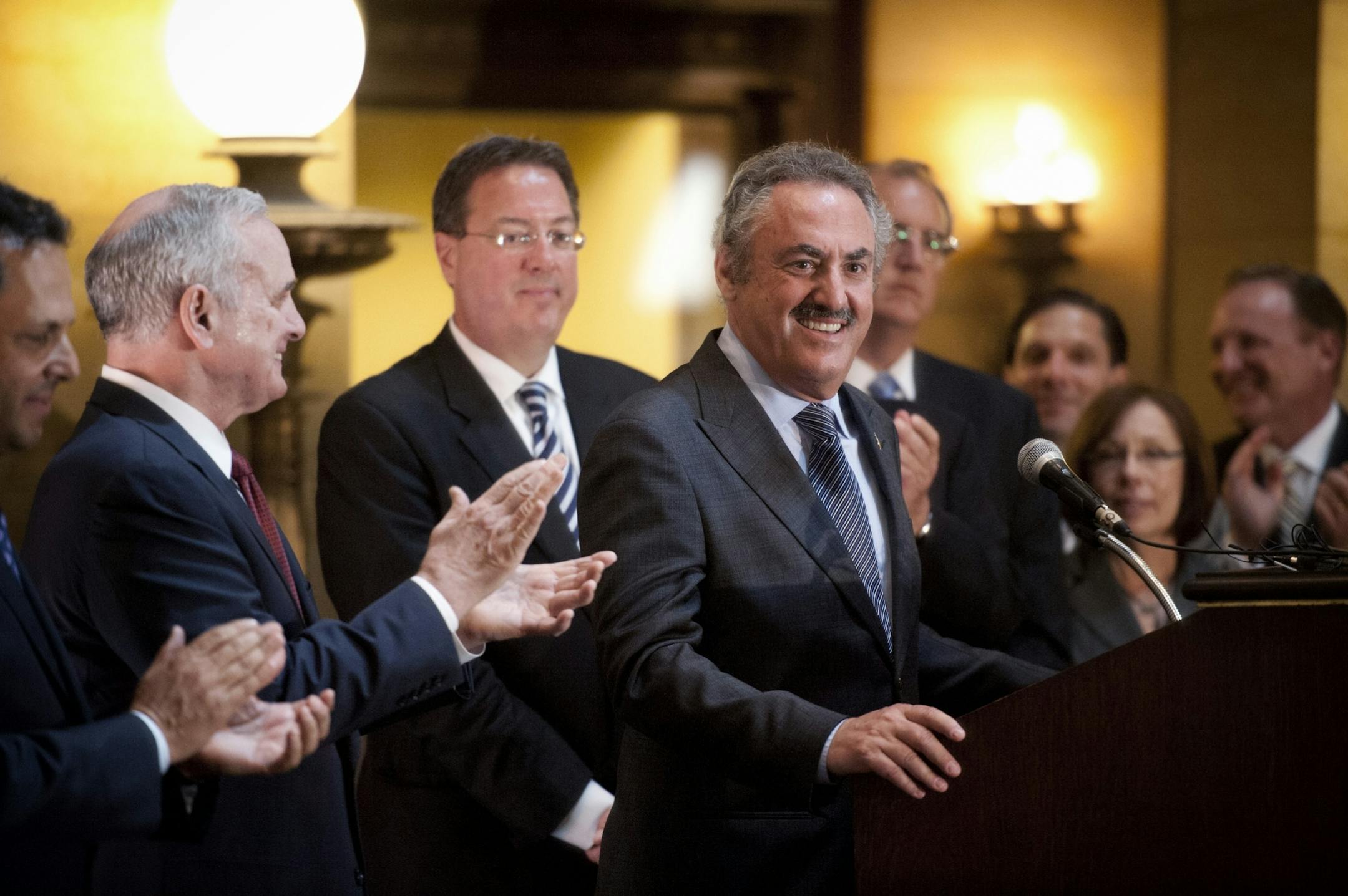 Vikings owner Zygi Wilf attended the the stadium bill signing. Monday May 14, 2012.