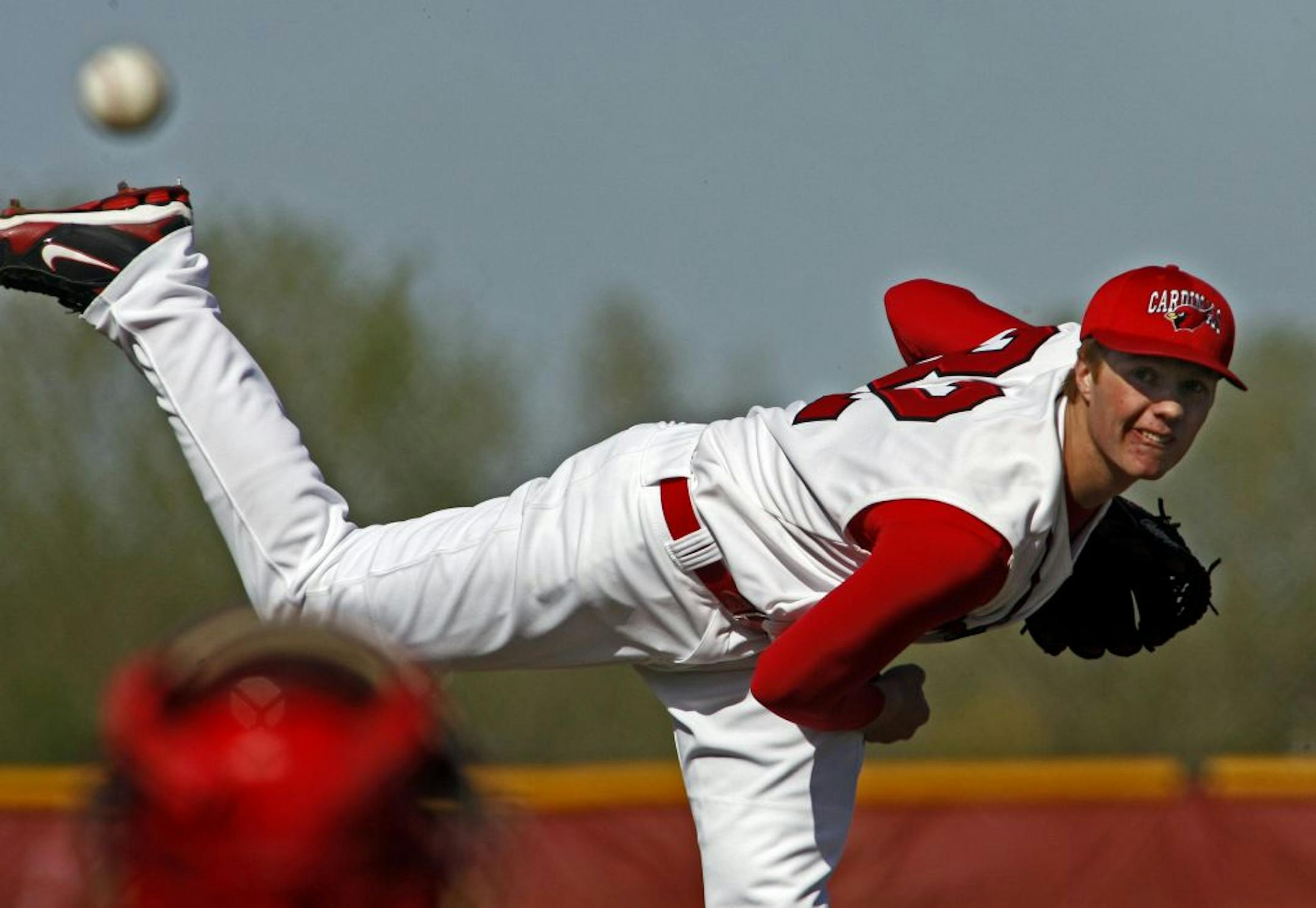 Coon Rapids junior pitcher Logan Shore