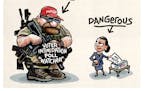 Sack cartoon: Armed, dangerous
