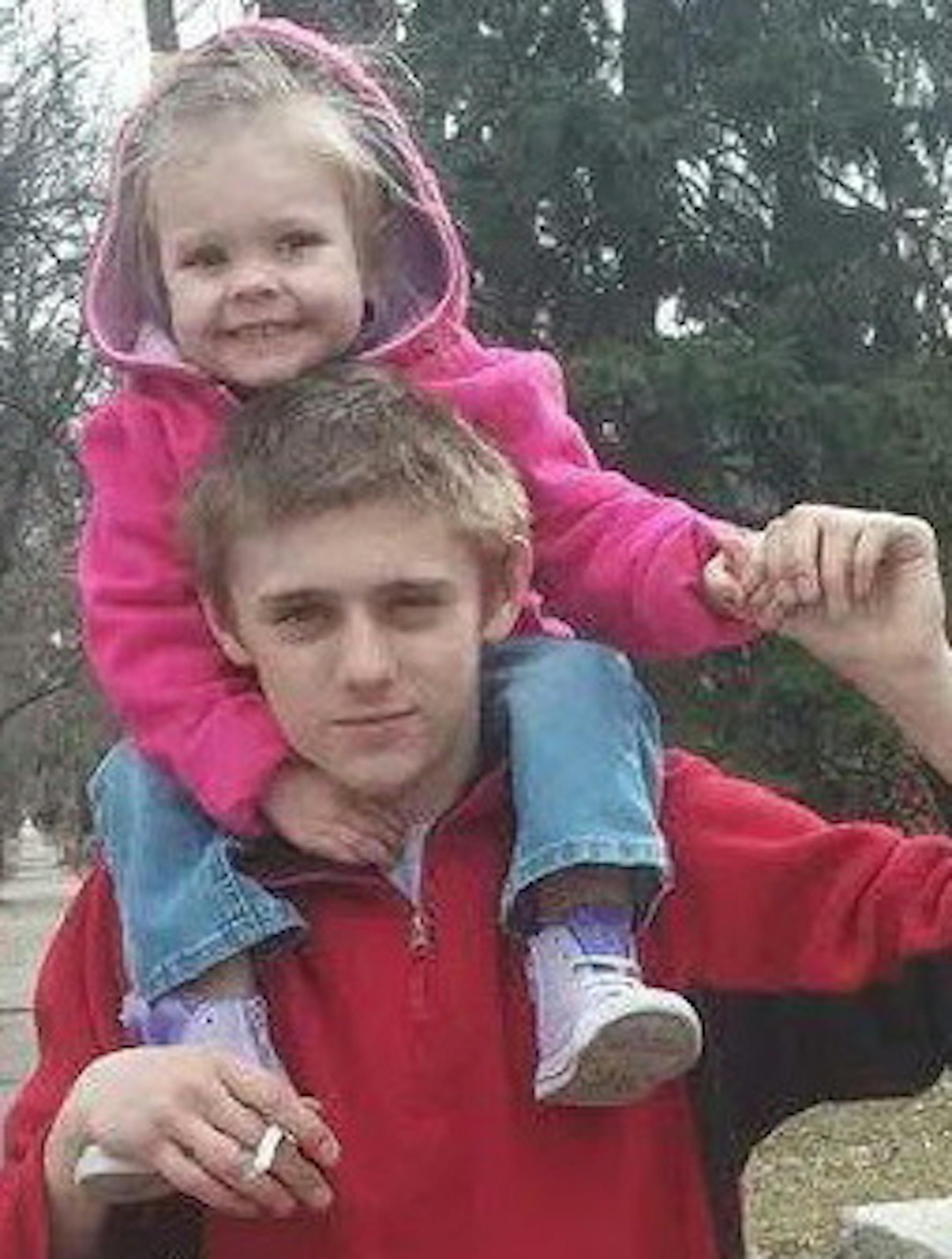 In a Facebook posting, Cody Feran-Baum is shown with 2-year-old Sophia O’Neill.