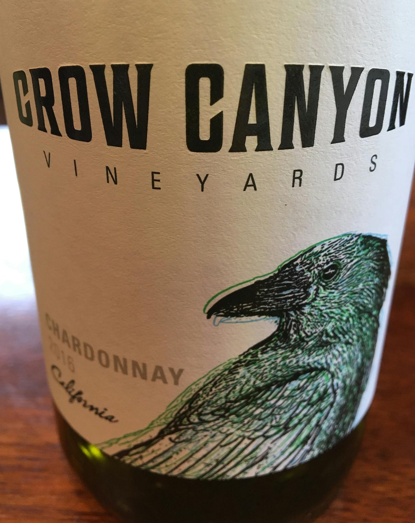 Wine label: Crow Canyon Vineyards.