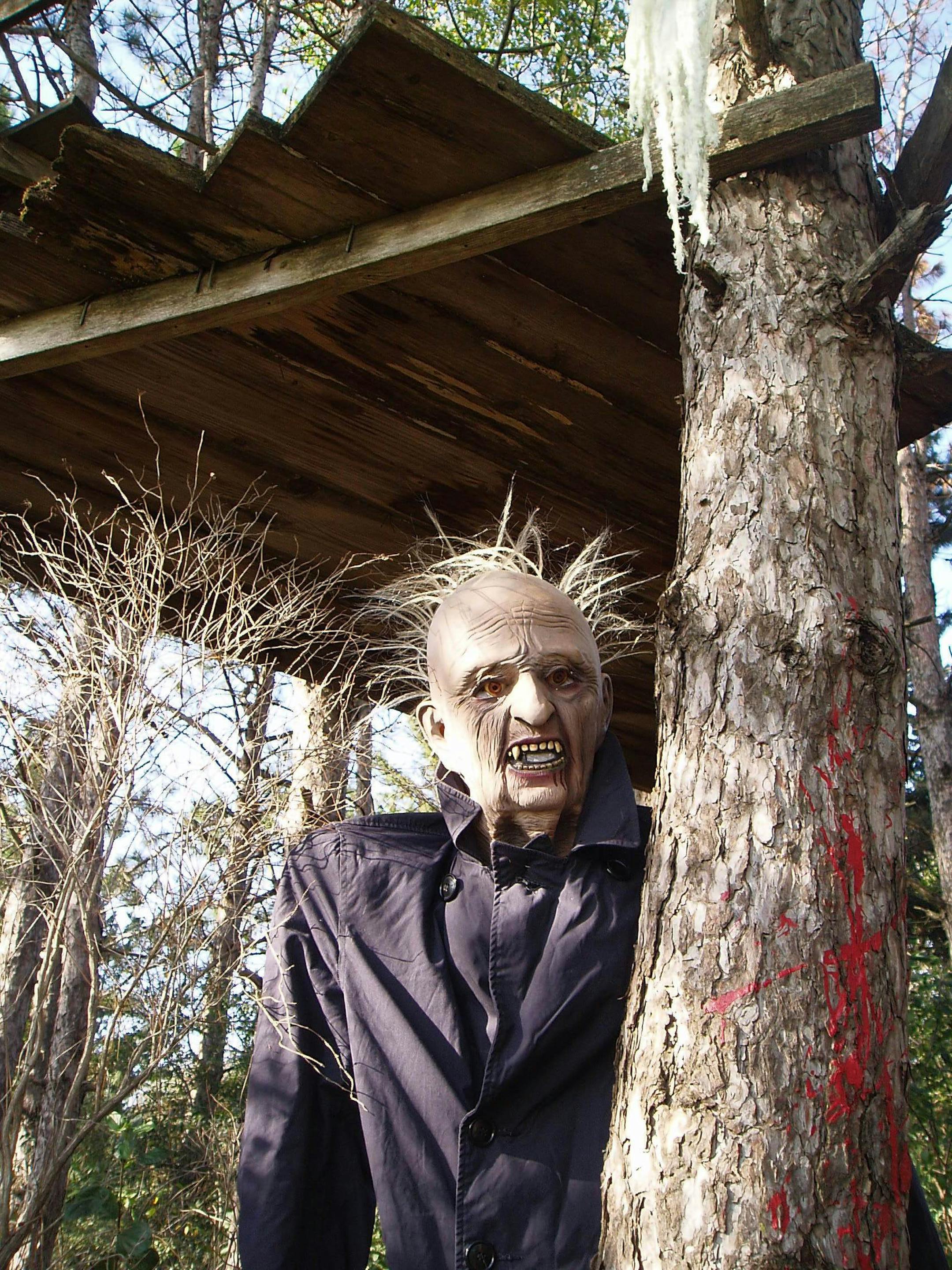 Haunted pic: One of the many characters that scared guests at last year's Support Our Troops Haunted House. PHOTOS COURTESY OF Germaine Beyl �