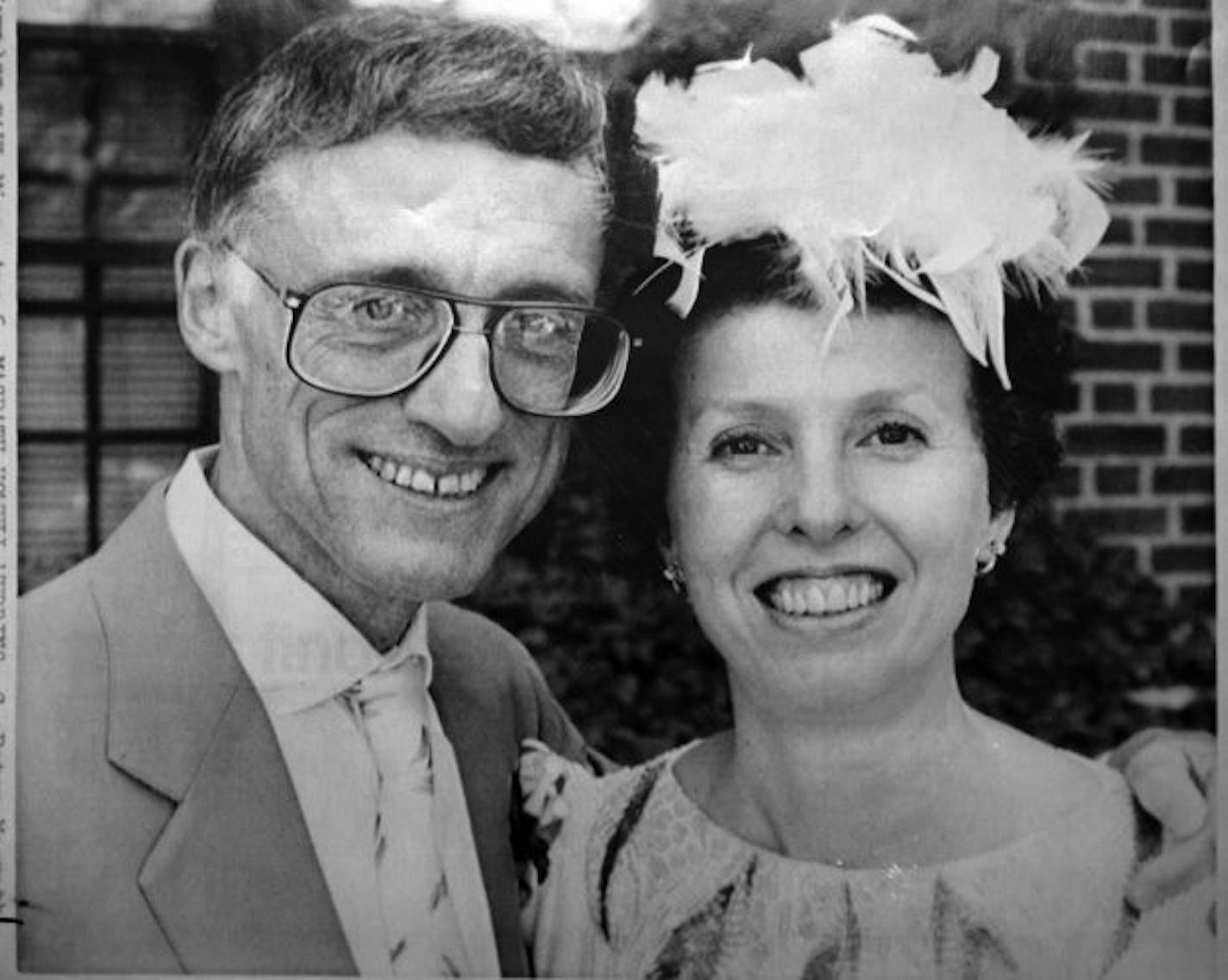 Wedding photo, Deborah Howell and C. Peter Magrath