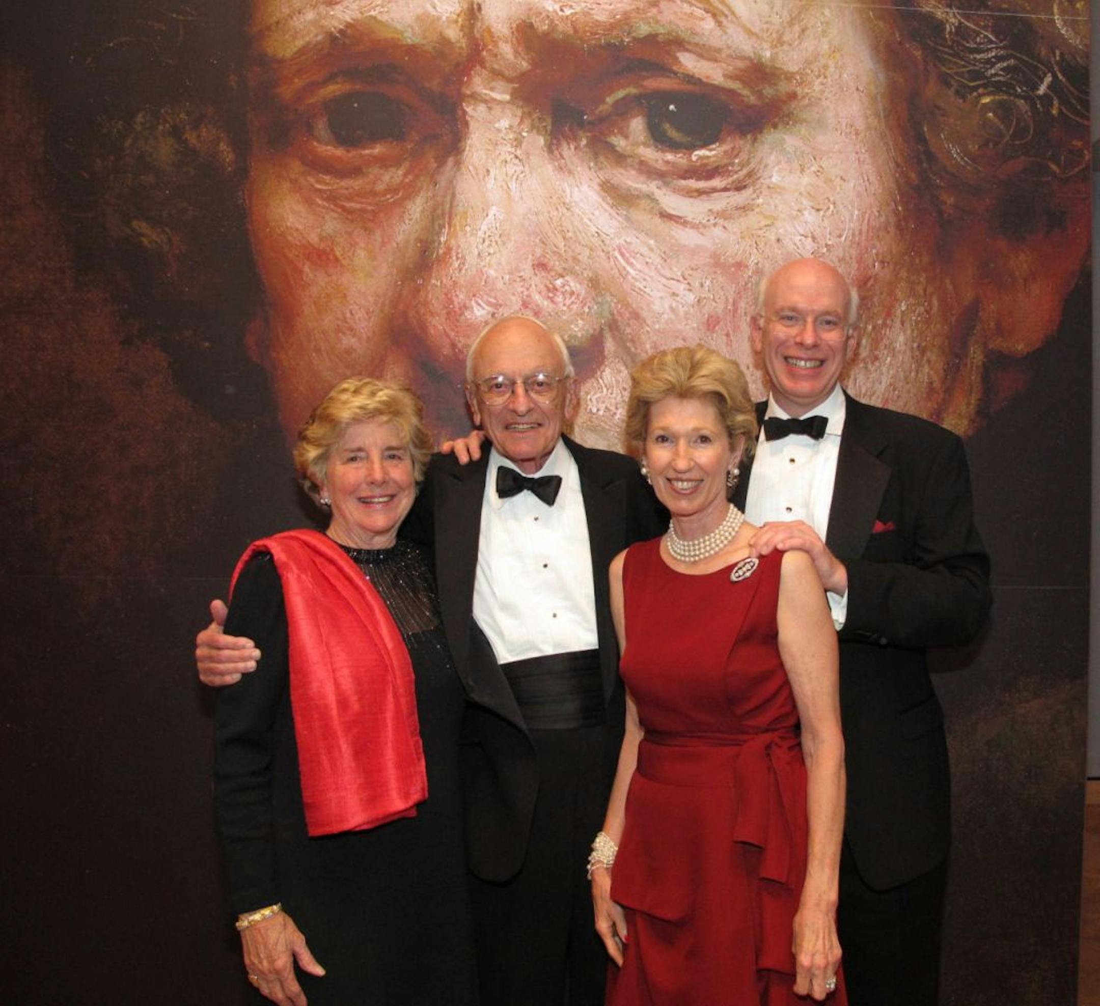 Mary and Frank Rassieur, Chichi Steiner and Tom Rassieur, Curator of Prints and Drawings.