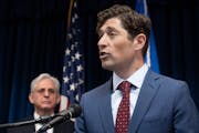 U.S. Attorney General Merrick Garland listened as Minneapolis Mayor Jacob Frey spoke about how Minneapolis will comply with the DOJ investigation Frid