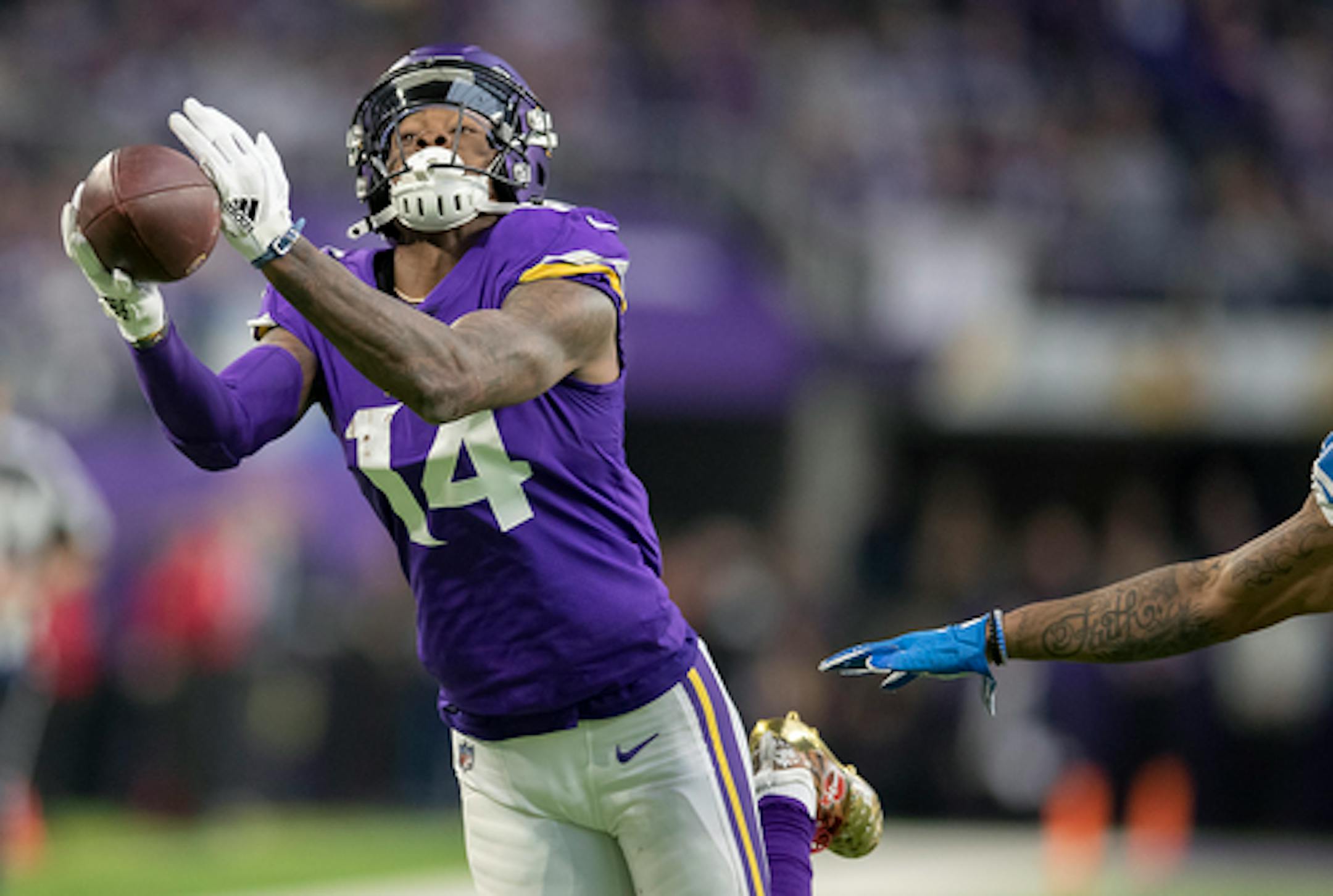 Minnesota Vikings wide receiver Stefon Diggs made a 44- yard reception in the second quarter.  ]  ELIZABETH FLORES • liz.flores@startribune.com