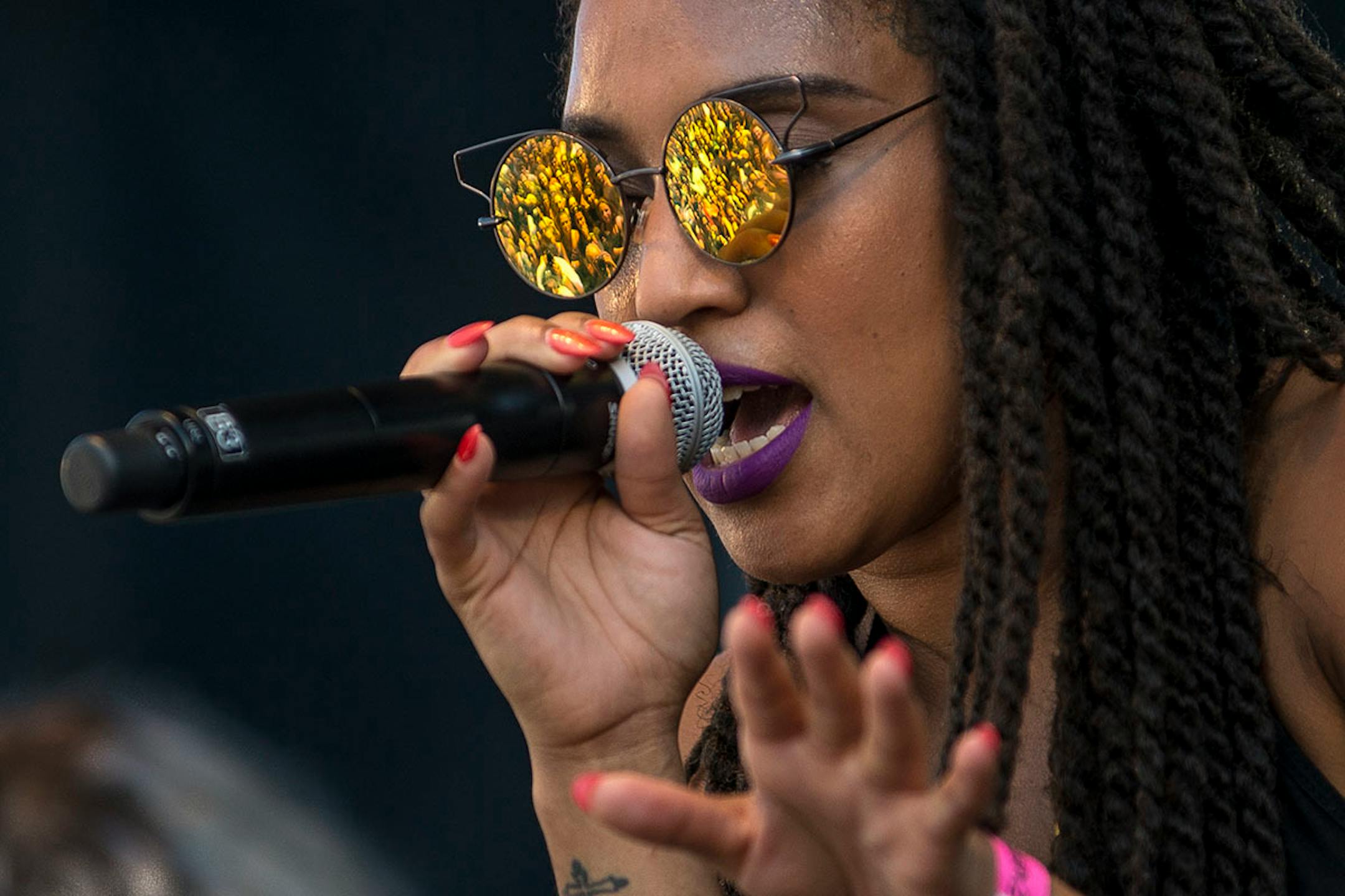 Grrrl Prty perfomed at Rock the Garden Saturday.