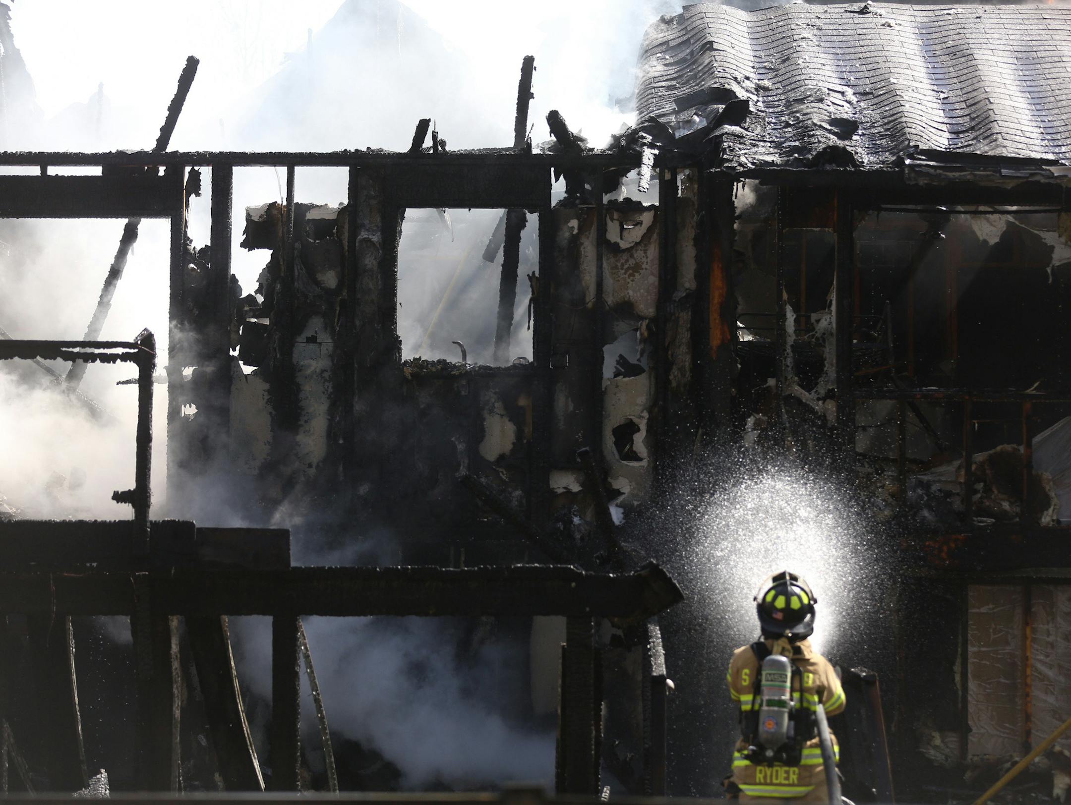 Fire officials got to the scene 10 minutes later and reported the structure was ìfully involved.î At 3:30 p.m. the fire was under control, however crews were still at the scene at 4:30 p.m. There are no injuries and no reports of the fire spreading to nearby buildings.