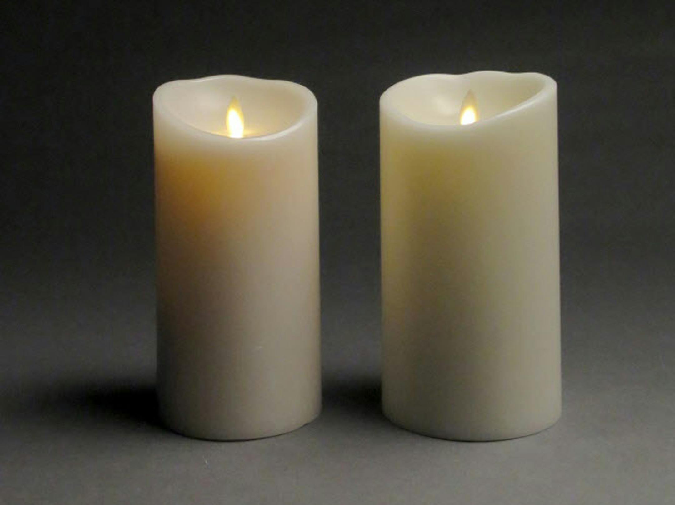 Minnesota-made candle on left, candle made in China, right.