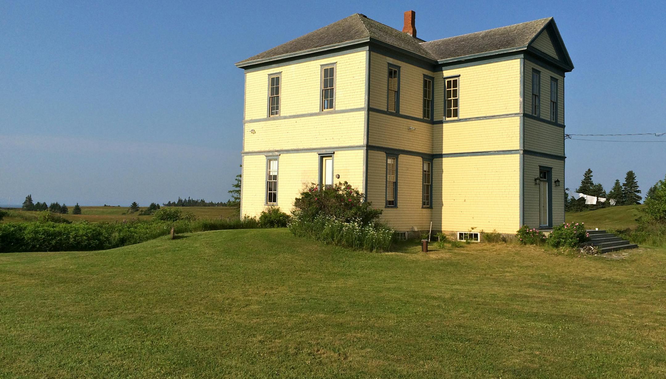 The schoolhouse has been converted into a vacation rental with four bedrooms, two bathrooms and a shared lounge.