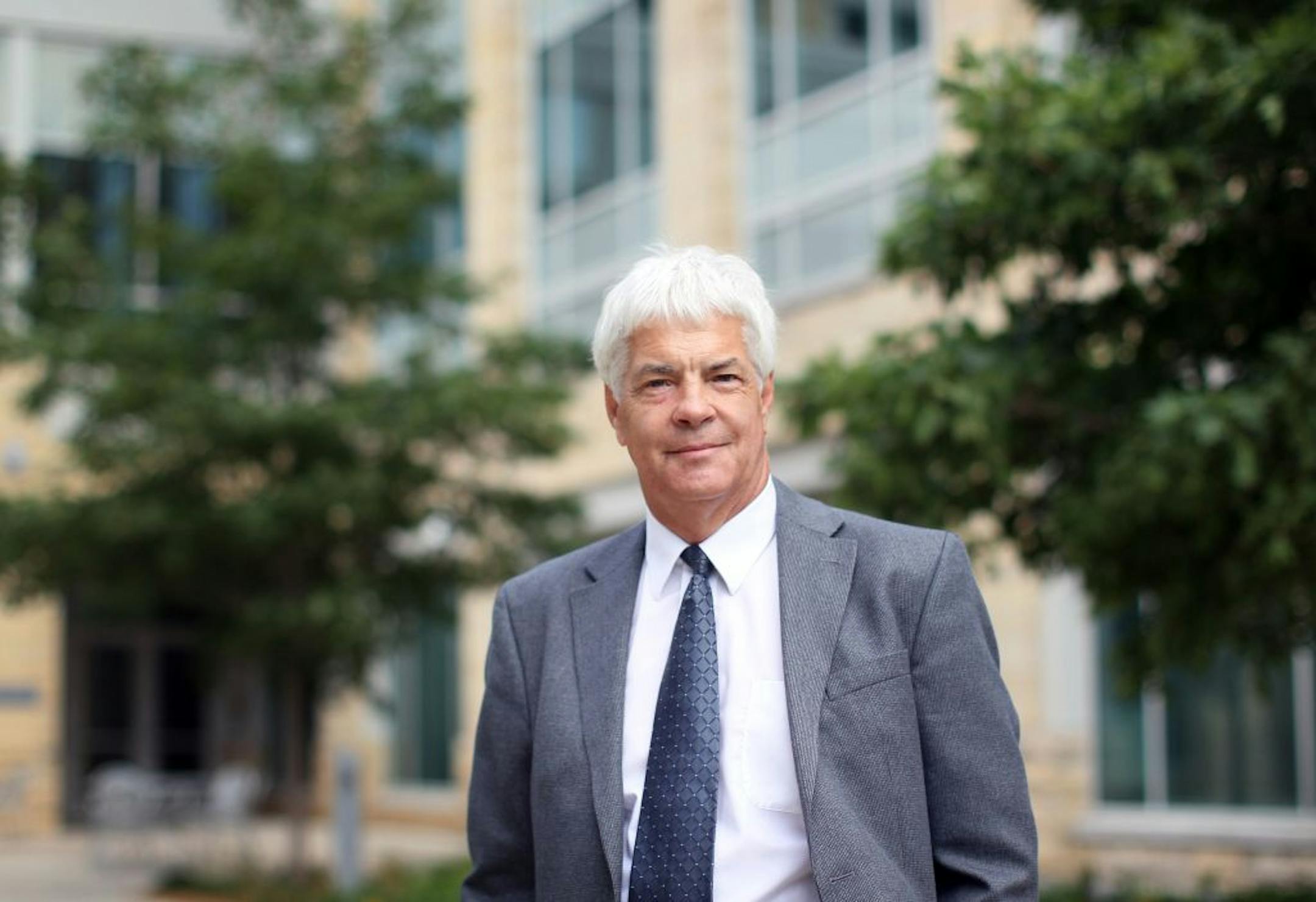 Herb Tousley is director of UST's Shenehon Real Estate Center. He posed for a picture at the University of St. Thomas in Minneapolis on September 1, 2011. (RENEE JONES SCHNEIDER/ reneejones@startribune.com) Herb Tousley