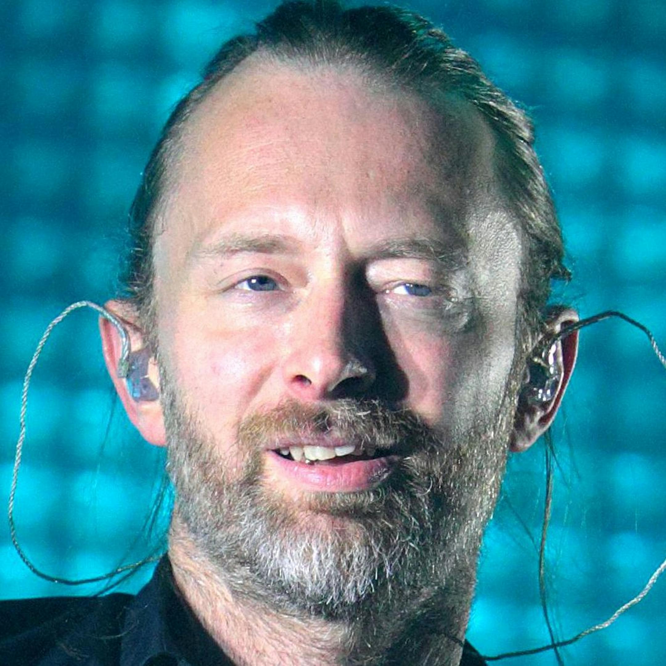 Radiohead - Thom Yorke Radiohead in concert at the Susquehanna Bank Center, New Jersey, America - 13 Jun 2012 (Rex Features via AP Images) ORG XMIT: 1737110e