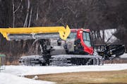 A snow groomer gets the course ready at Theodore Wirth in Minneapolis for the World Cup cross-country skiing championship races in February. The Loppe