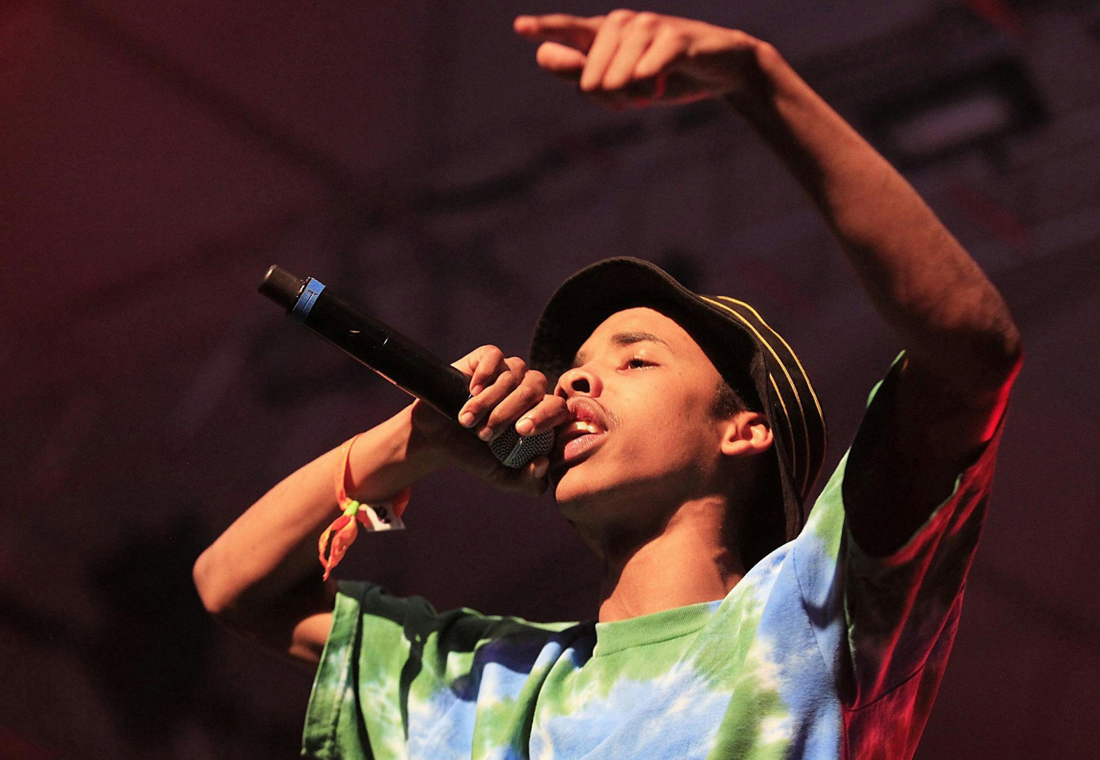 Rapper Earl Sweatshirt (real name Thebe Kgositsile) performed at the Coachella Music and Arts Festival in April.