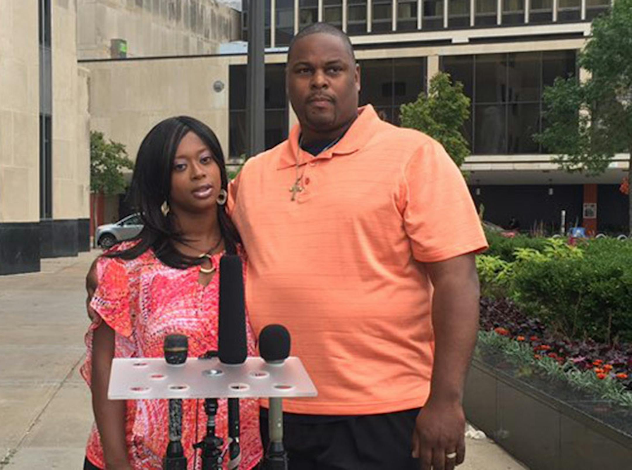 LaShonna and Rasu Kyles say Markus Jackson, 19, opened his eyes a couple days ago and is "making small steps" toward getting better.