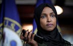 Rep. Ilhan Omar played a voicemail containing a death threat during a news conference on Tuesday.