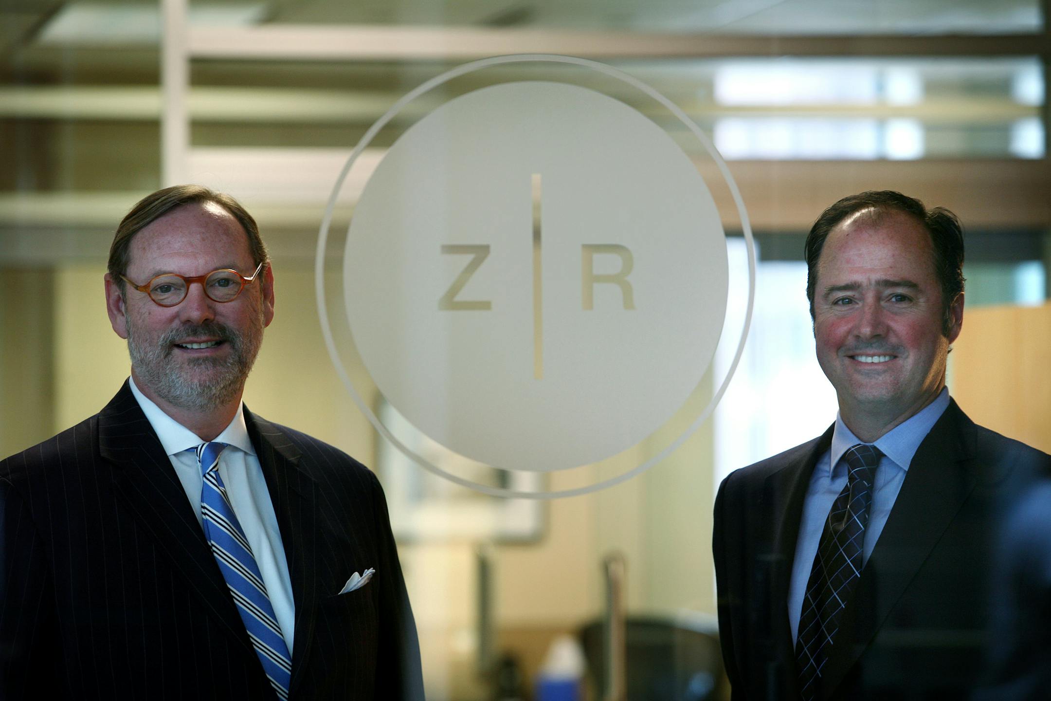 Robert Hopper, left, and J. Gordon Rudd, attorneys at the Zimmer-man Reed law firm who represented victims of the derailment.