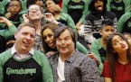 At Richard R. Green Central Park School in Minneapolis, Jack Black and the cast of Goosebumps made a surprise appearance after a screening of the film