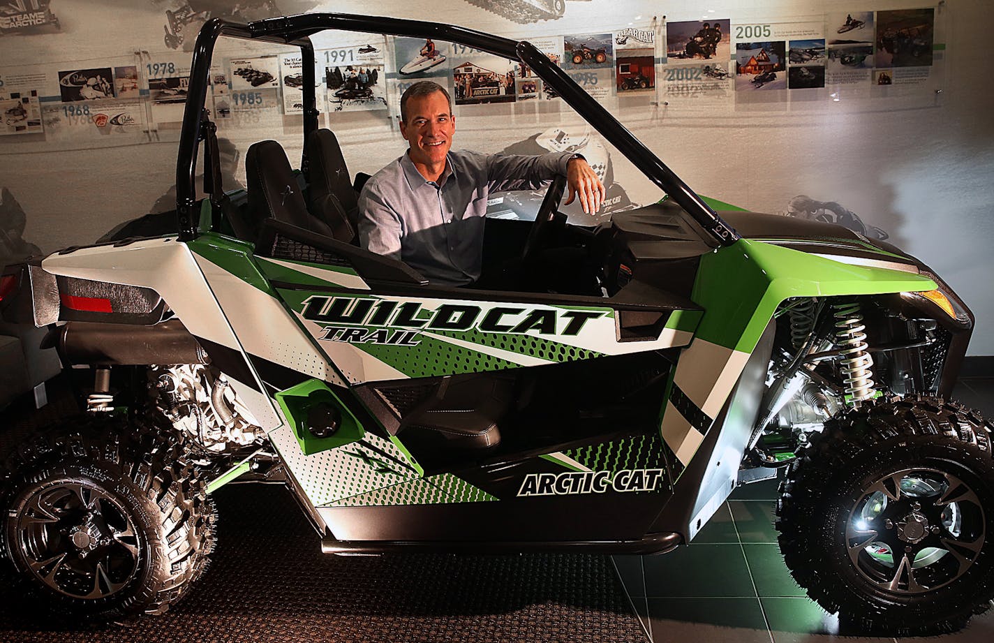 Chris Metz is CEO of Arctic Cat (pictured with a 2015 Wildcat Trail). ] JIM GEHRZ &#xef; james.gehrz@startribune.com / Plymouth, MN / September 4, 2015 / 11:40 AM