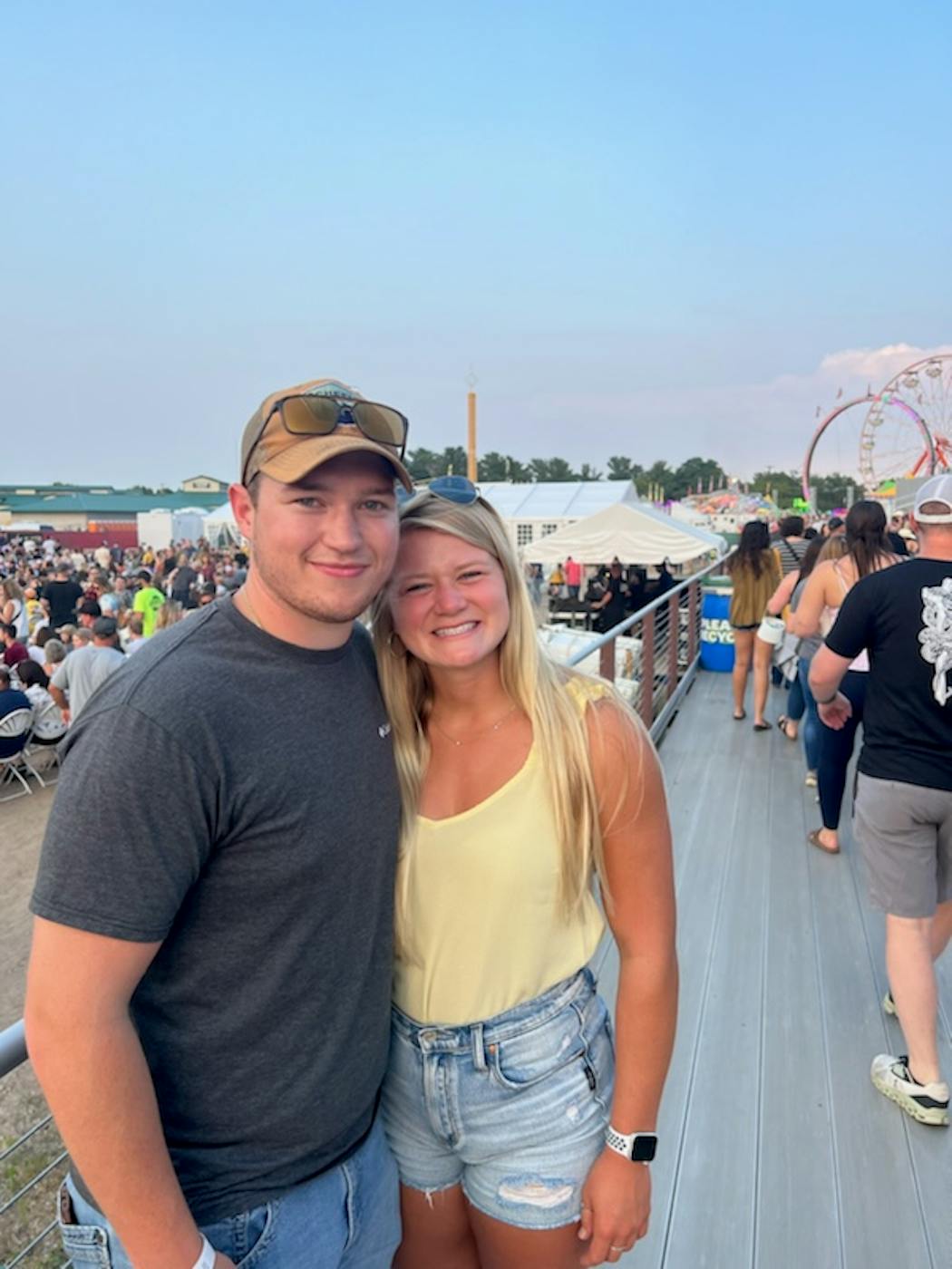 Andrew Anstoetter, left, and Anna Swanson were in the early days of their relationship when her life was upended by a car crash. His support became essential to her recovery.