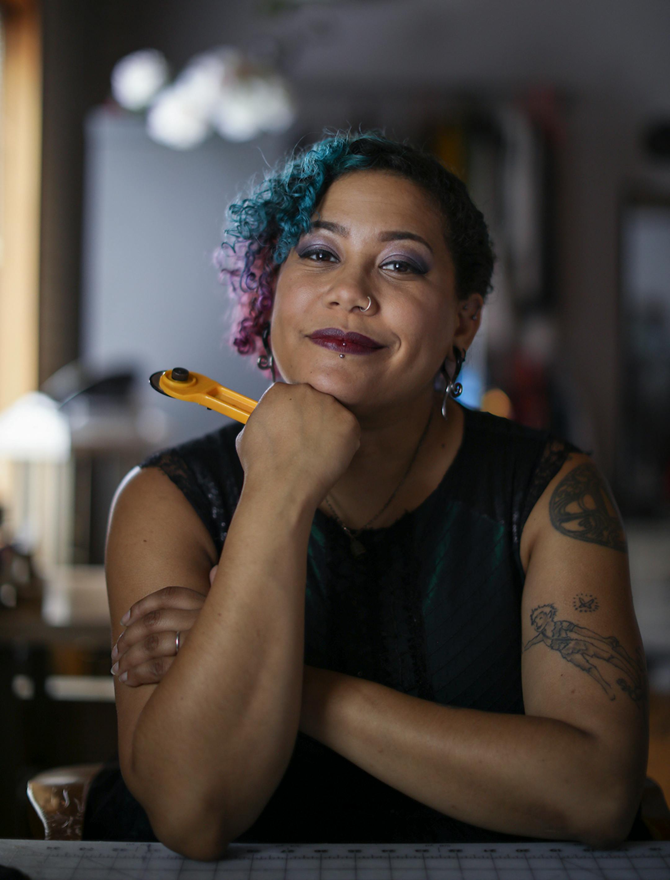 Minneapolis designer Samantha Rei in her Minneapolis studio.