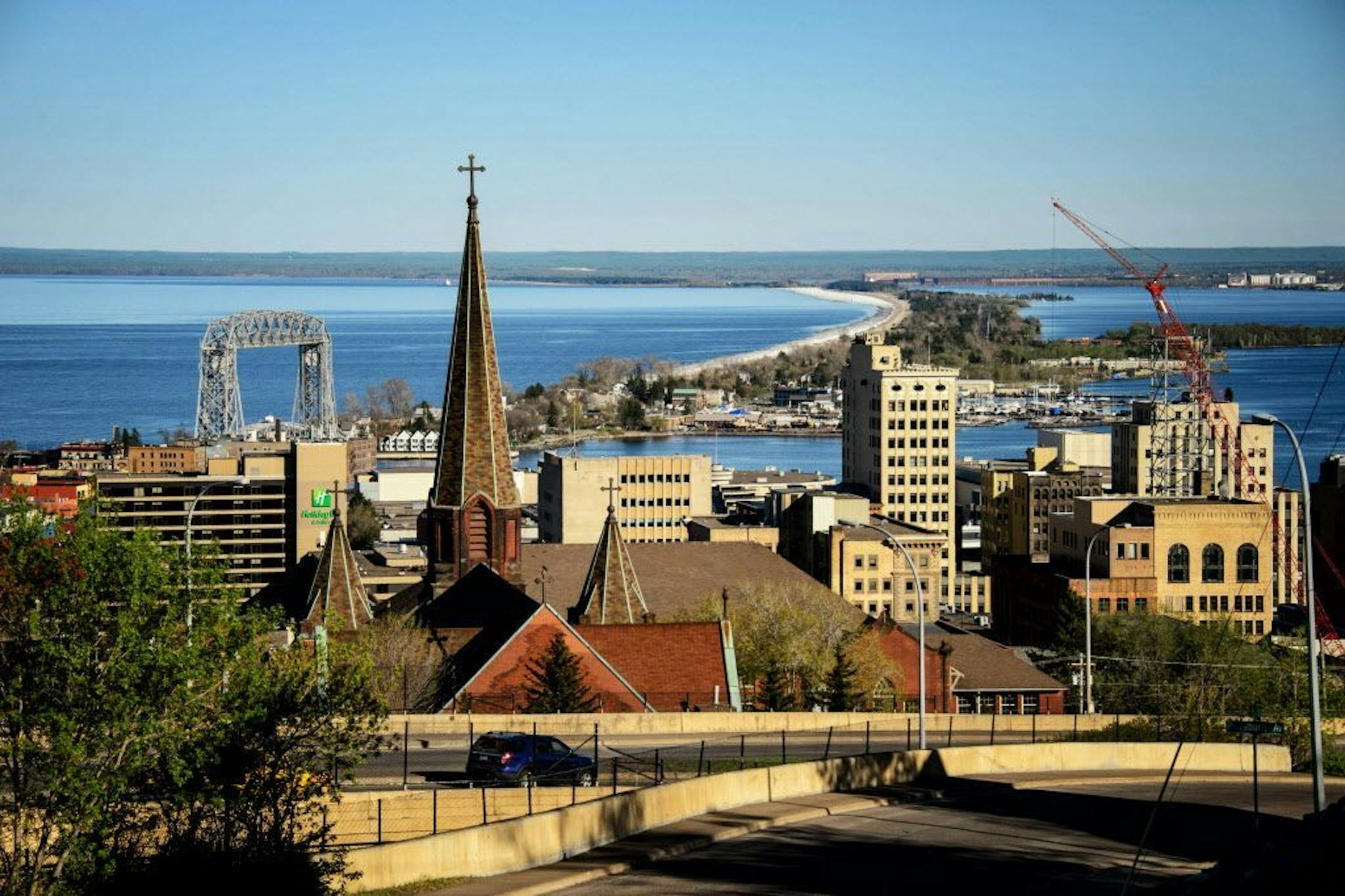 Duluth is host of the DFL state convention and is the largest city in the 8th Congressional district. As of Wednesday, May 28, 2014 there was still ice along Lake Superior.