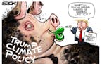 Sack cartoon: Trump's climate policy