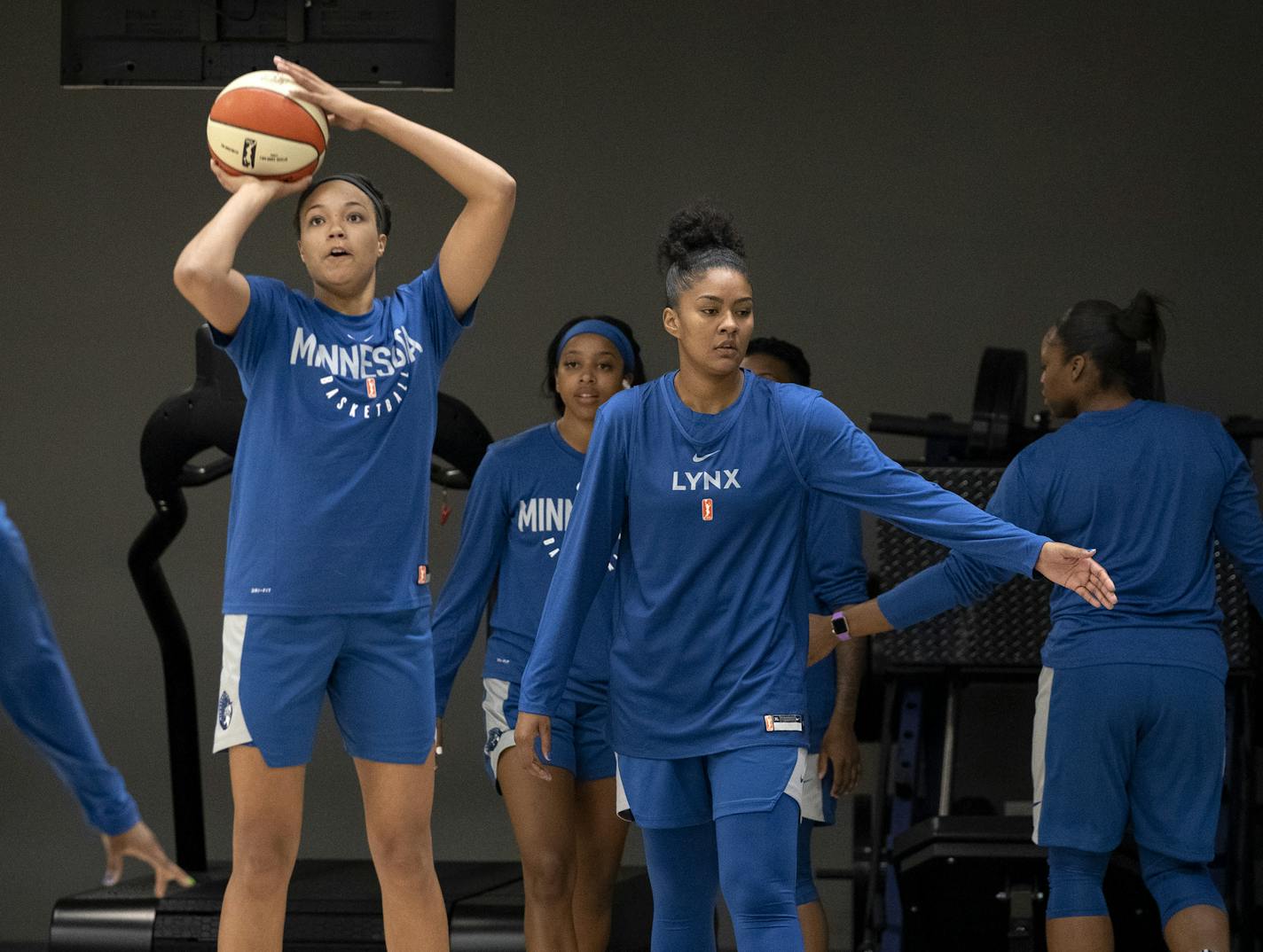 Minnesota Lynx first round pick Napheesa Collier during the first day of training camp. ] CARLOS GONZALEZ &#x2022; cgonzalez@startribune.com &#x2013; Minneapolis, MN &#x2013; May 5, 2019, WNBA, Coverage of the first day of Minnesota Lynx training camp.