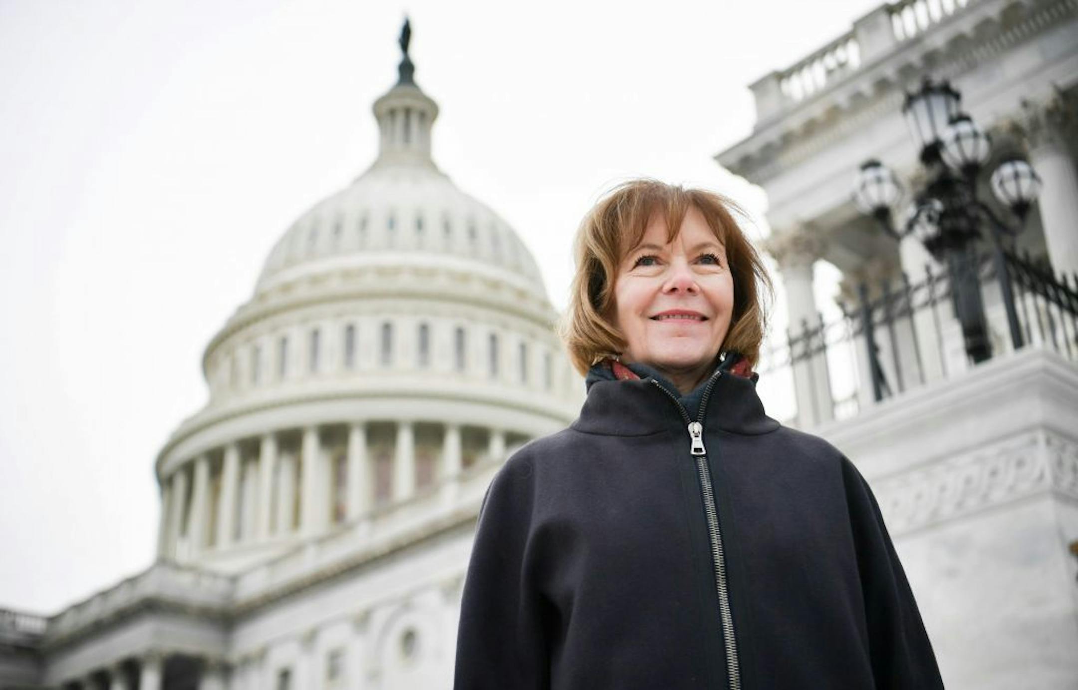 Senator Tina Smith on the day she was sworn in as new Minnesota Senator at the U.S. Capitol.