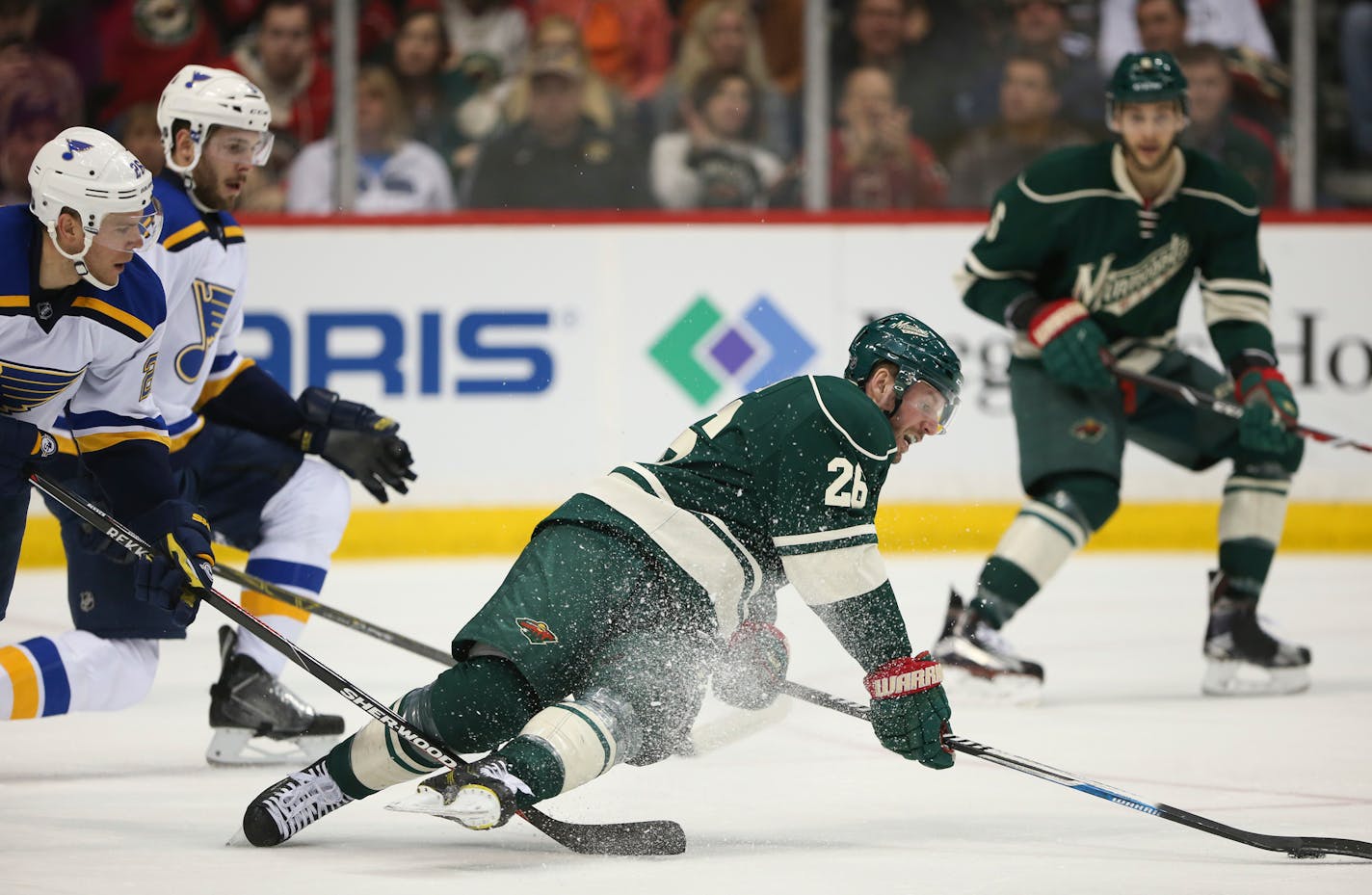 Wild left wing Thomas Vanek missed the last part of the regular season and the playoffs with a rib injury. A contract buyout is possible this offseason.