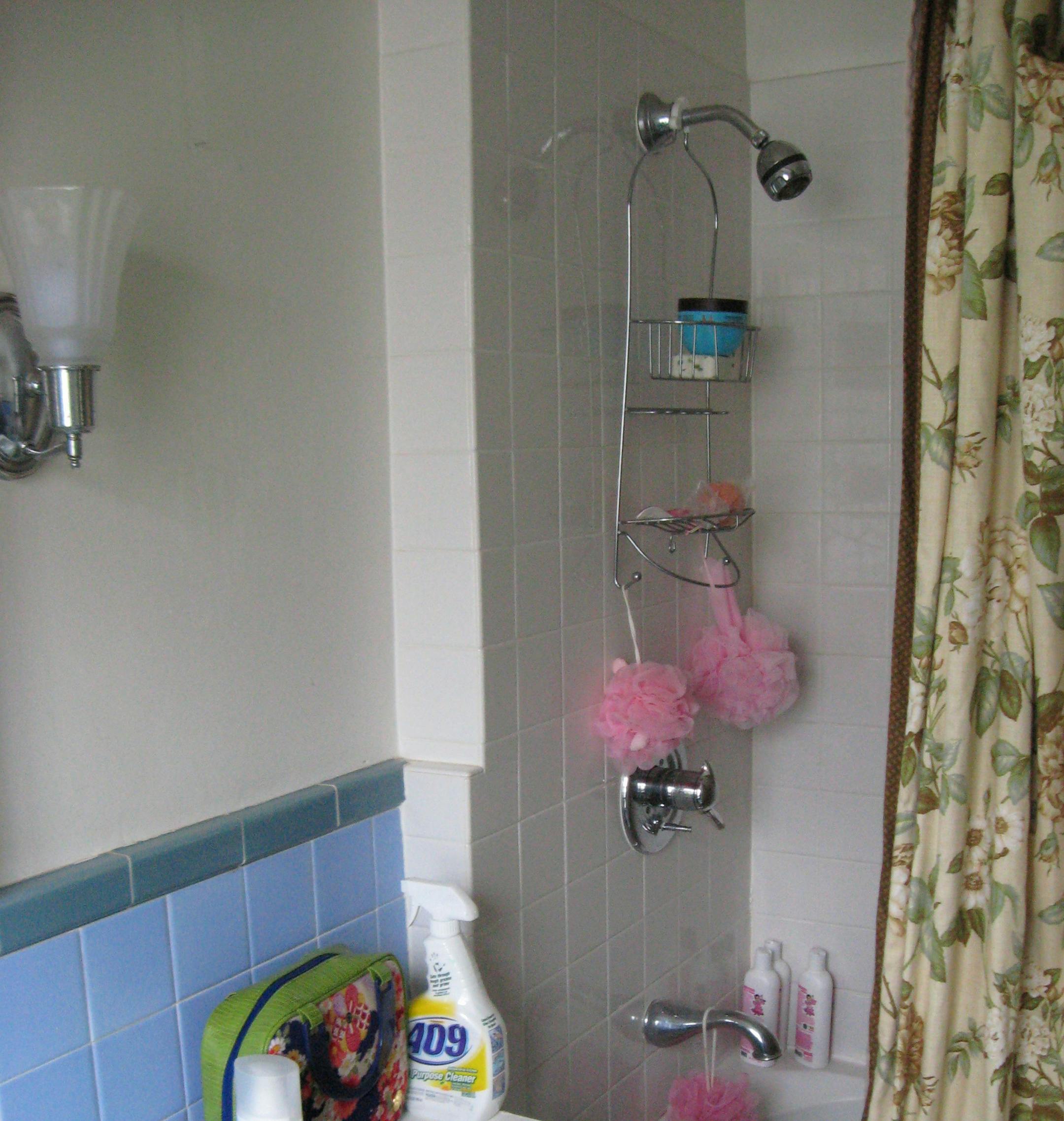 BEFORE : bathroom from Charlie Simmons makeover.