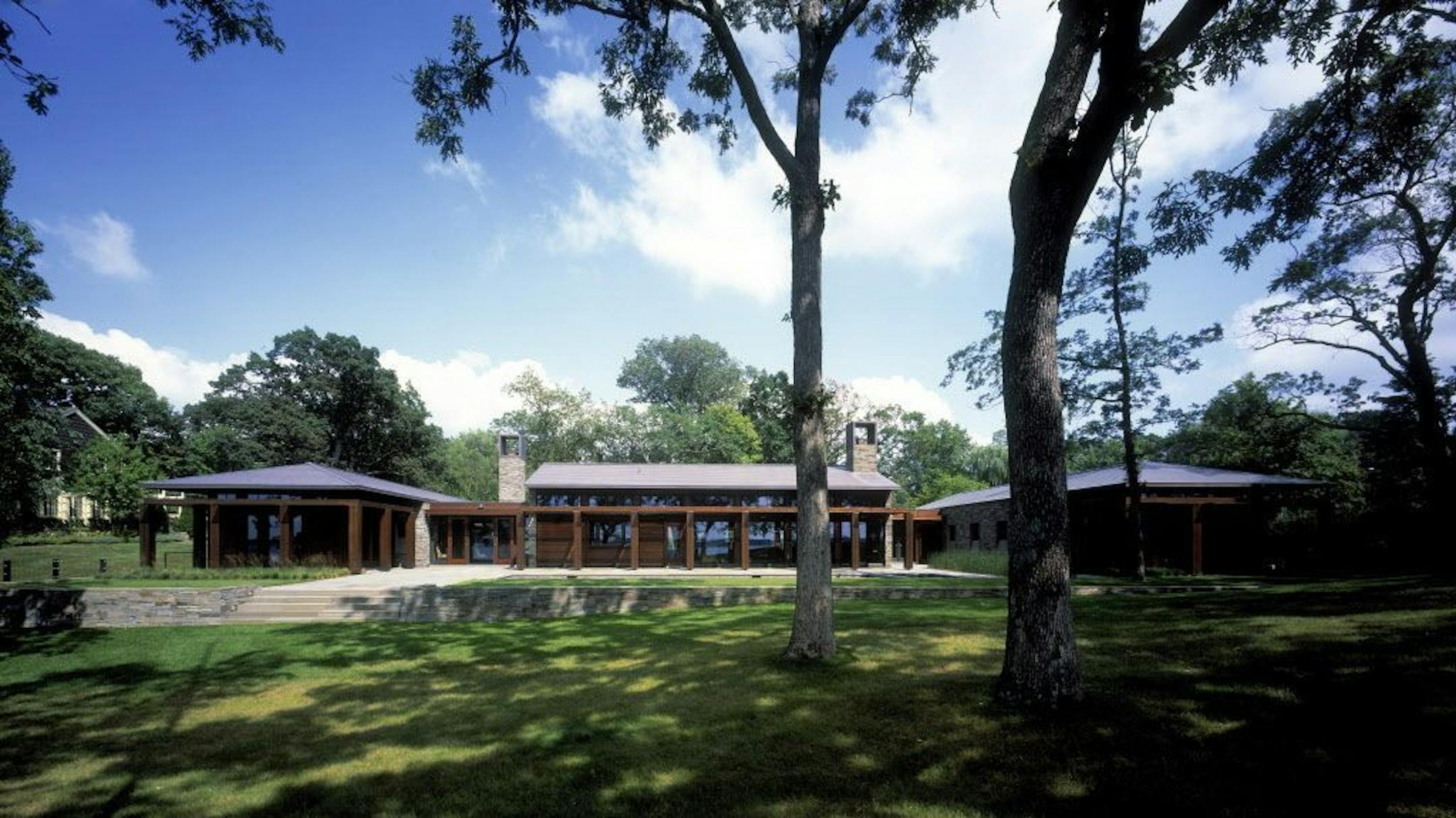 One level home on White Bear Lake boasts multiple outdoor spaces, by Tim Alt, Altus Architecture + Design.