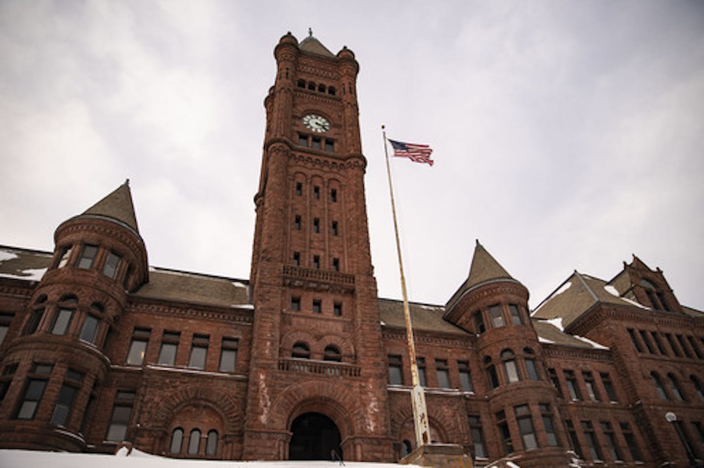 Historic Old Central High School, as seen in Duluth, MN on Tuesday January 21, 2020. ] ALEX KORMANN • alex.kormann@startribune.com The Duluth School Board is set to vote on listing the iconic Historic Old Central High School building for sale on the market.