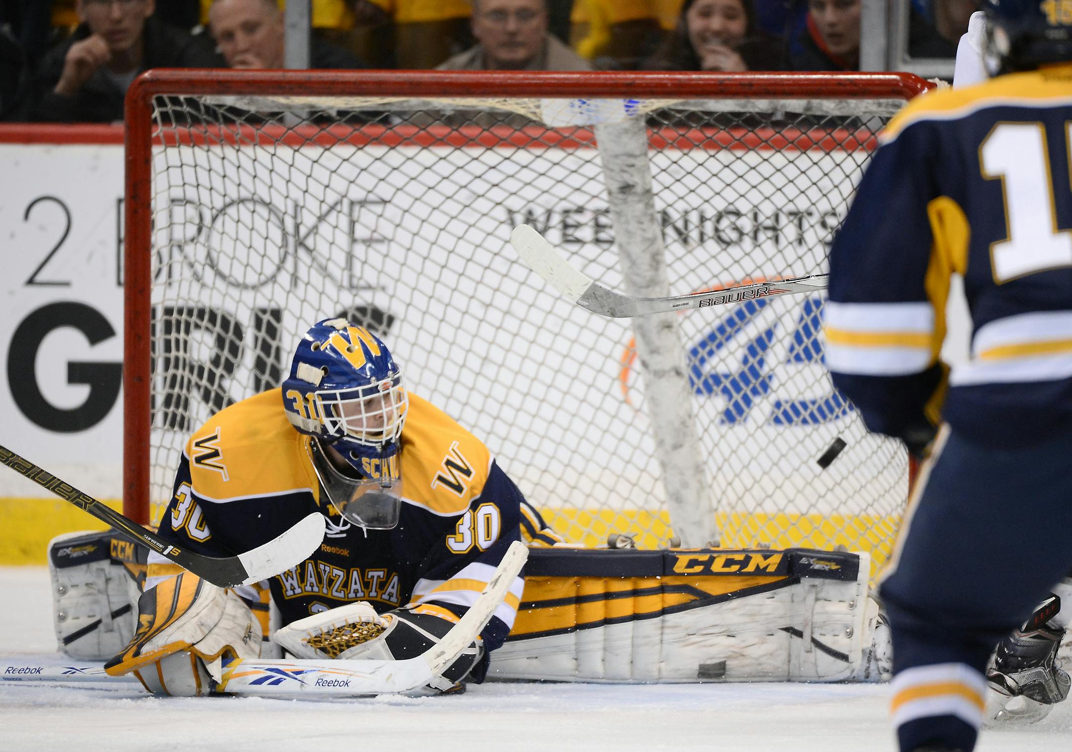 A shot by Eden Prairie forward Casey Mittelstadt beat Wayzata goalie Alex Schilling but moments like these didn't happen often.