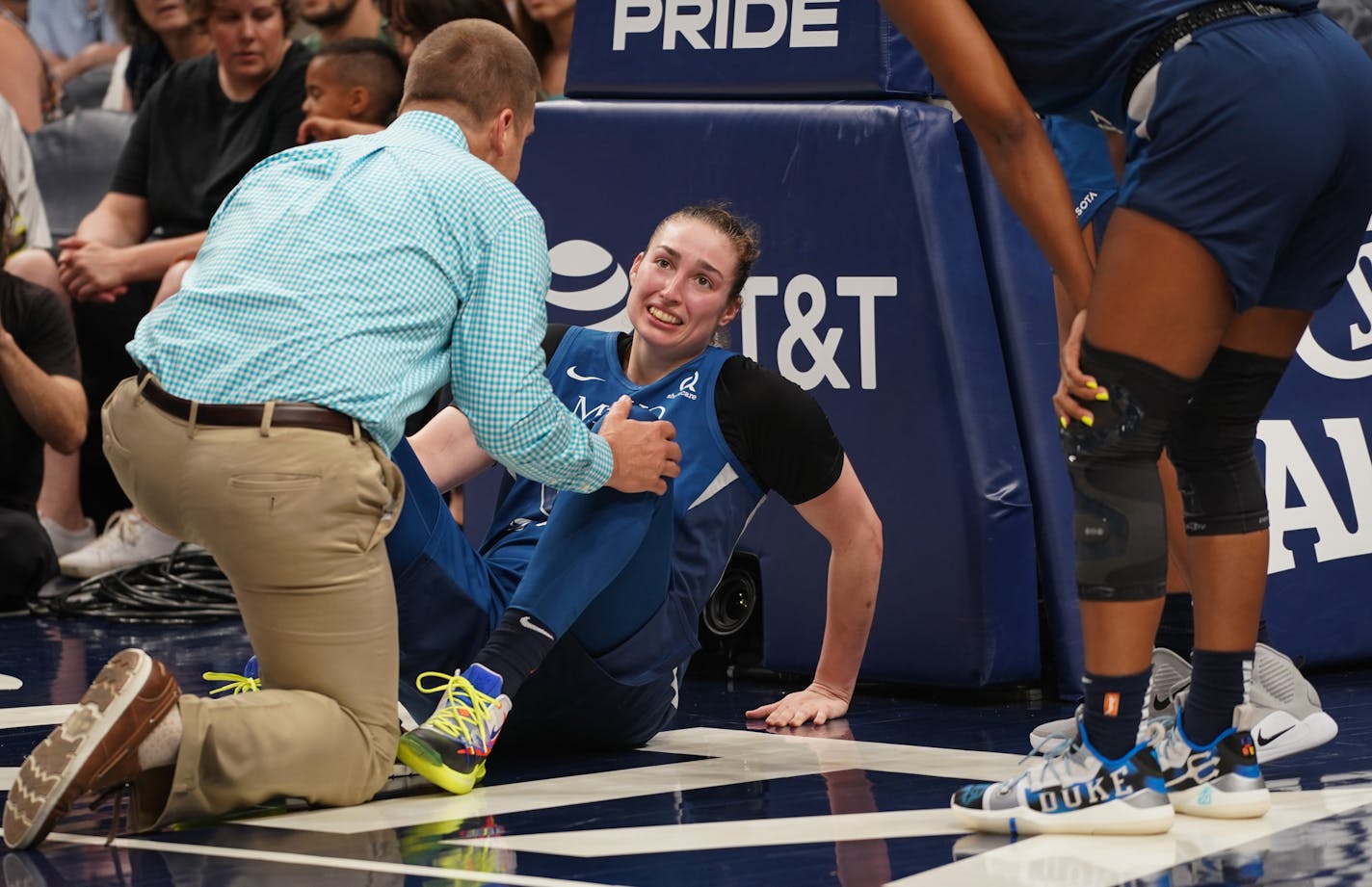 Lynx rookie Jessica Shepard will have surgery on her right knee after being injured Saturday and tended to by Lynx athletic trainer Chuck Barta.